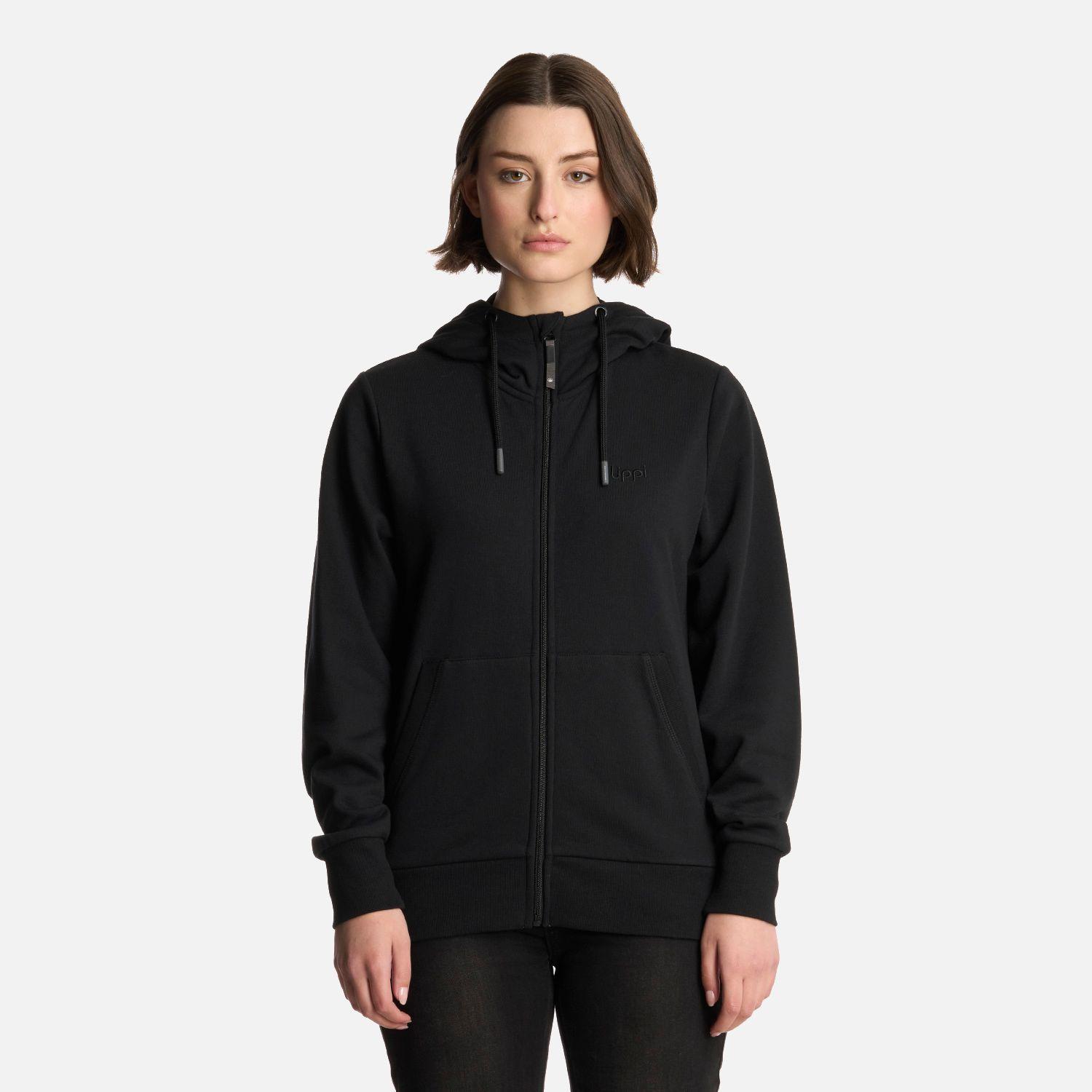 Polerón Mujer Ulmo Full Zip Hoody Sweatshirt Negro Lippi-0