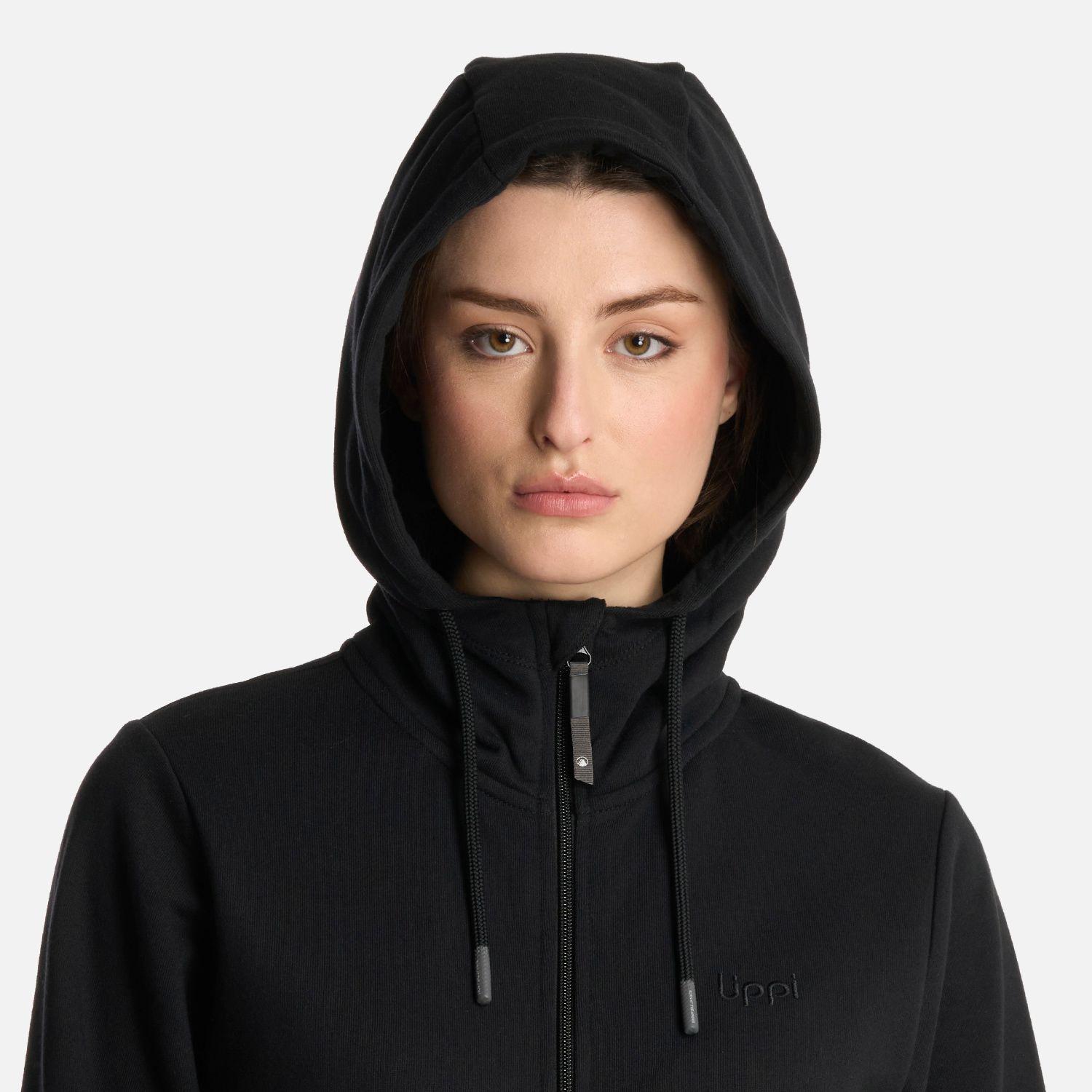 Polerón Mujer Ulmo Full Zip Hoody Sweatshirt Negro Lippi-3