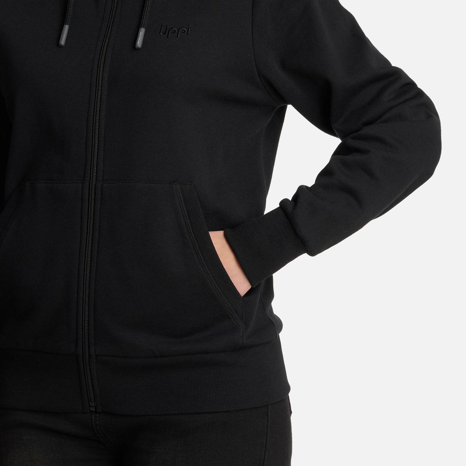 Polerón Mujer Ulmo Full Zip Hoody Sweatshirt Negro Lippi-4