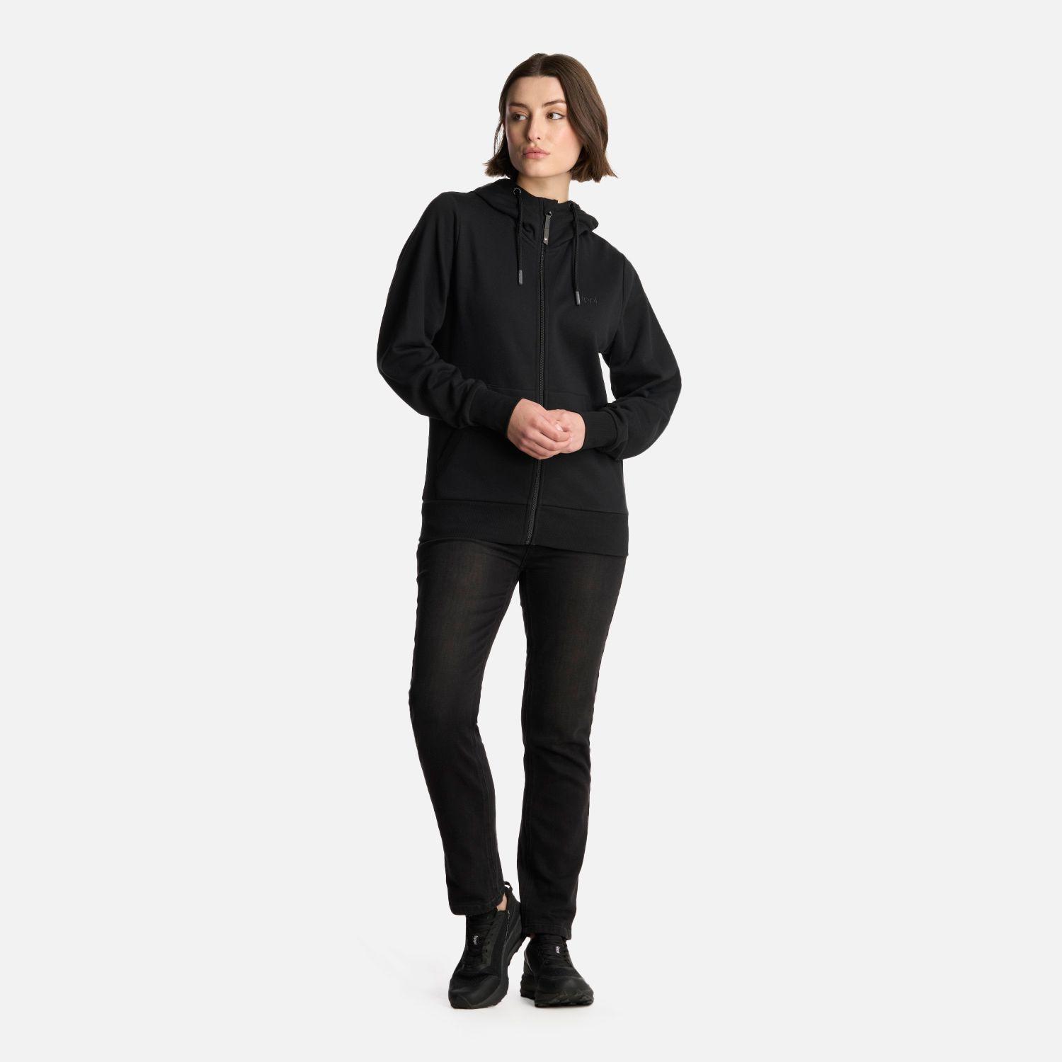 Polerón Mujer Ulmo Full Zip Hoody Sweatshirt Negro Lippi-5