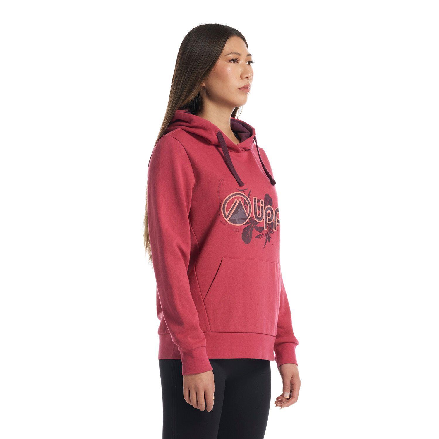 Poleron Mujer Insigne Hoody Sweatshirt Rosa Oscuro Lippi V22-2