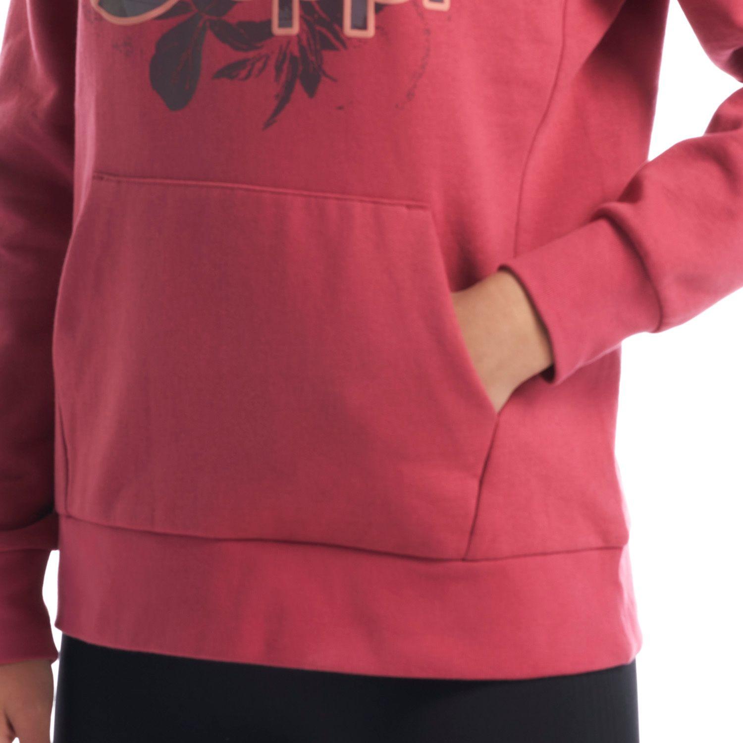 Poleron Mujer Insigne Hoody Sweatshirt Rosa Oscuro Lippi V22-7