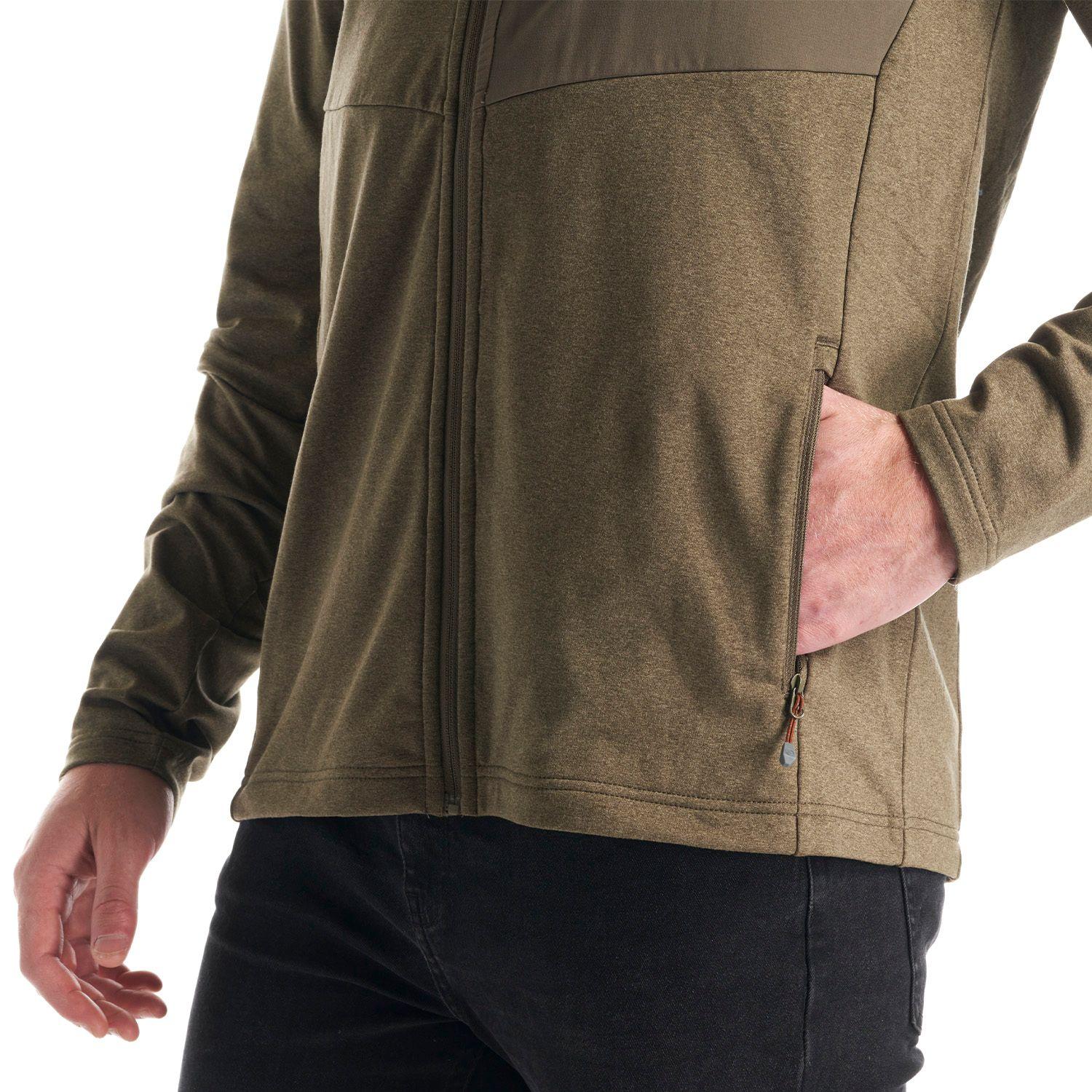 Poleron Hombre Axis Hoody Jacket Oliva Oscuro Lippi-7