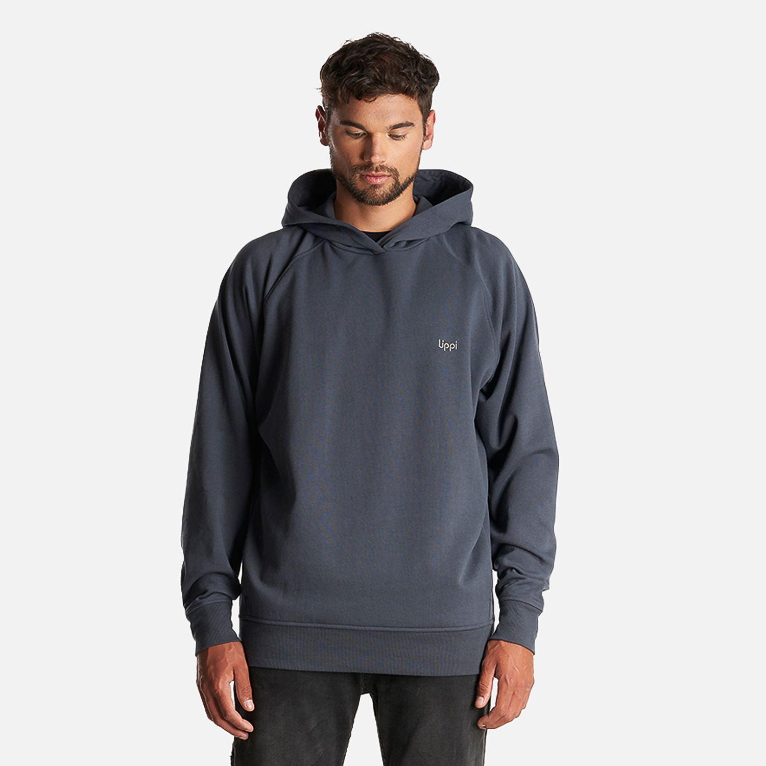 Poleron Hombre Insigne Hoody Sweatshirt Back Print Azul Noche Lippi-1