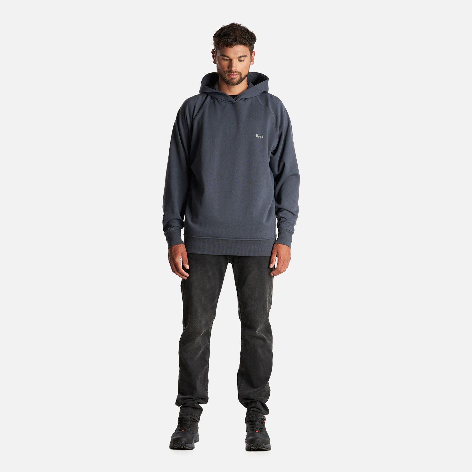 Poleron Hombre Insigne Hoody Sweatshirt Back Print Azul Noche Lippi-6