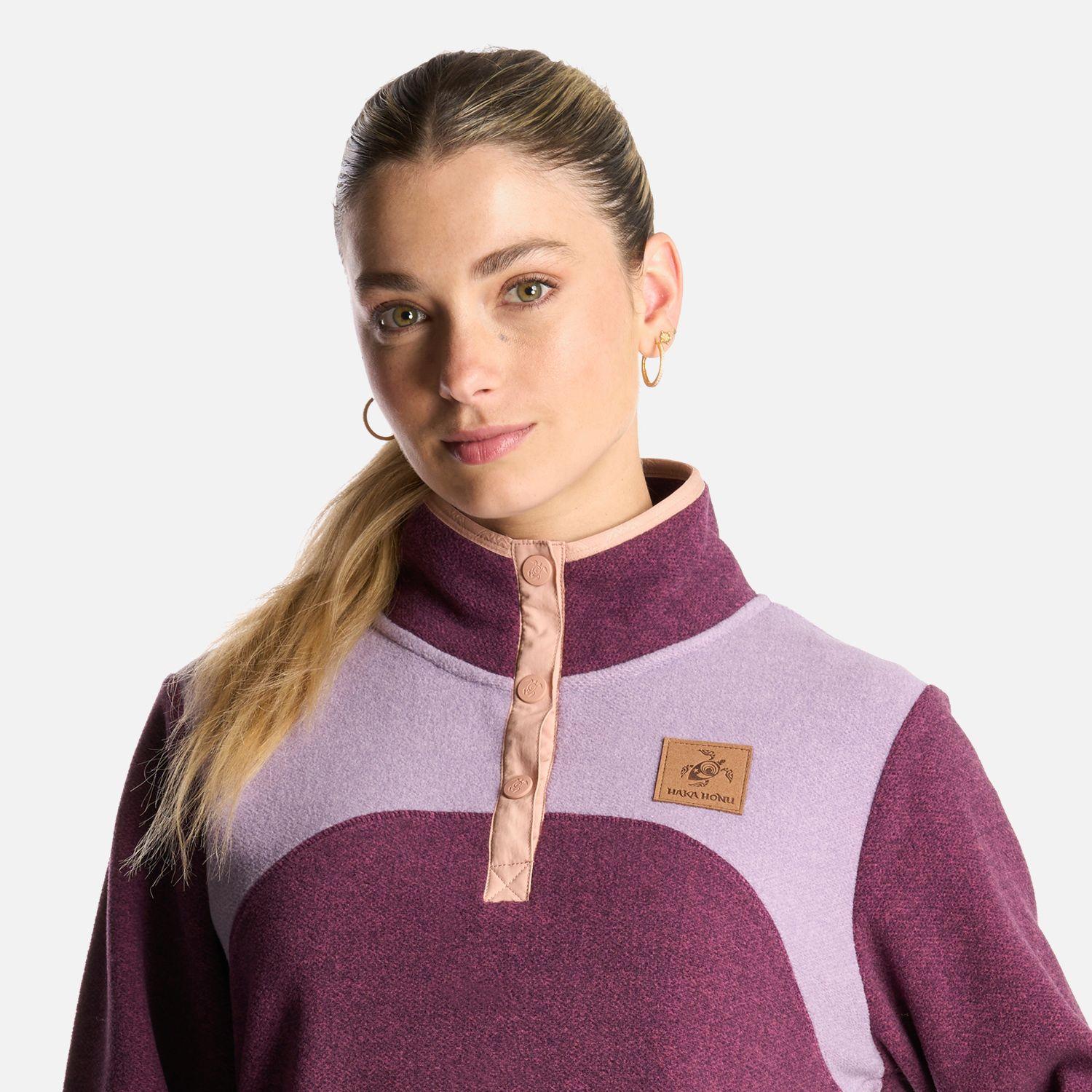 Poleron Mujer Tokerau Morado Haka Honu I24-5