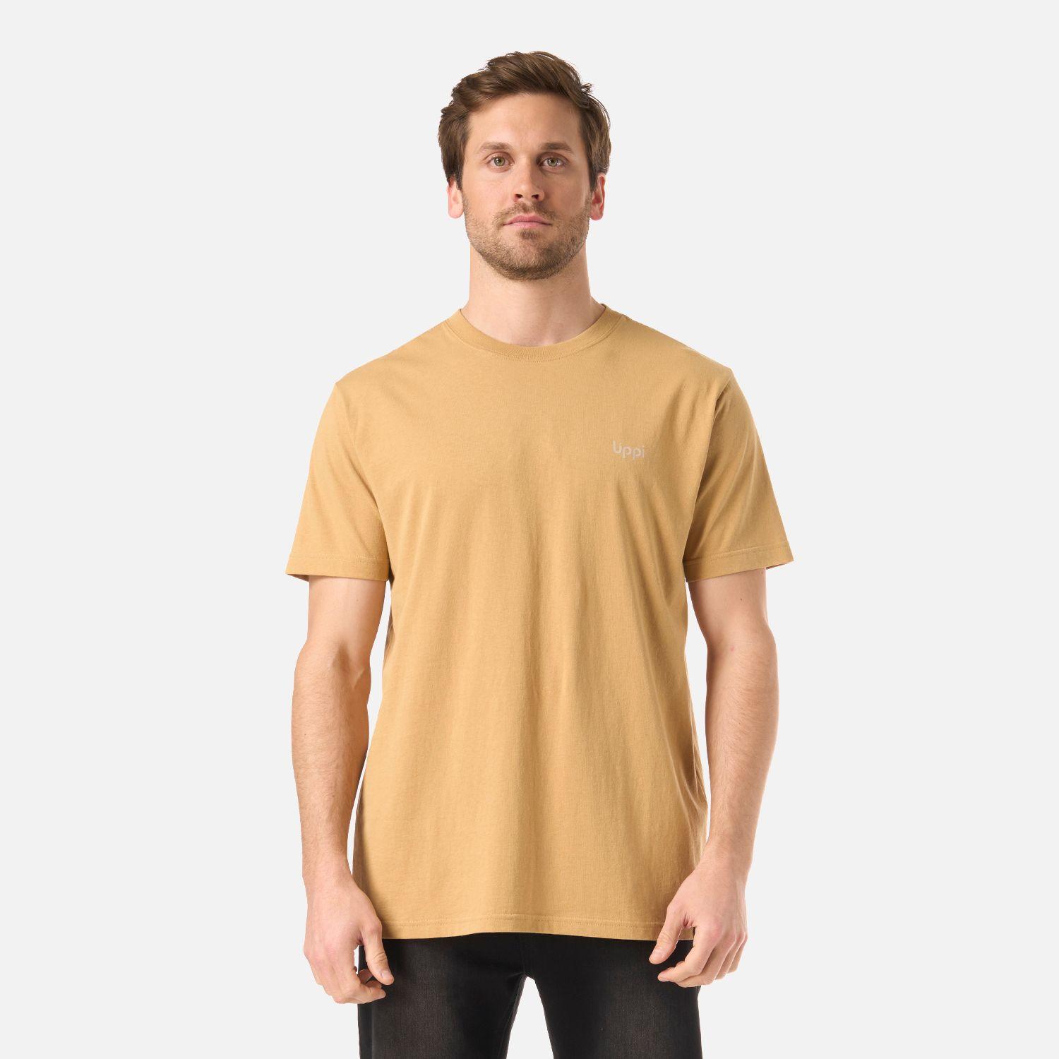 Polera Hombre Logo Lippi Back Print T-Shirt Camel Lippi V26-0