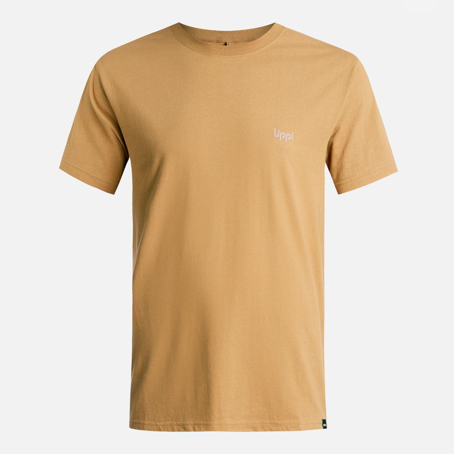Polera Hombre Logo Lippi Back Print T-Shirt Camel Lippi V26-5