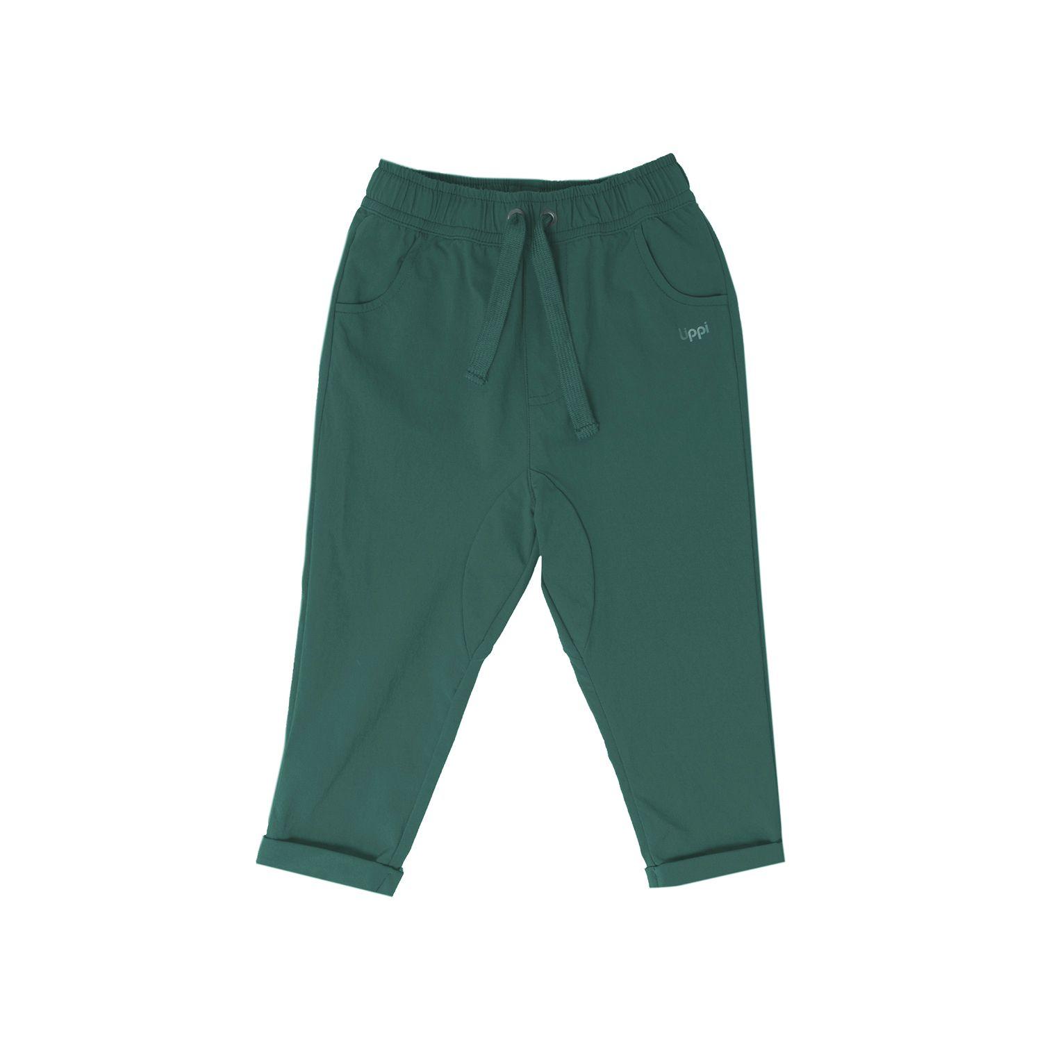 Pantalon Baby Boy Relaxed Pants Oliva Oscuro Lippi-0