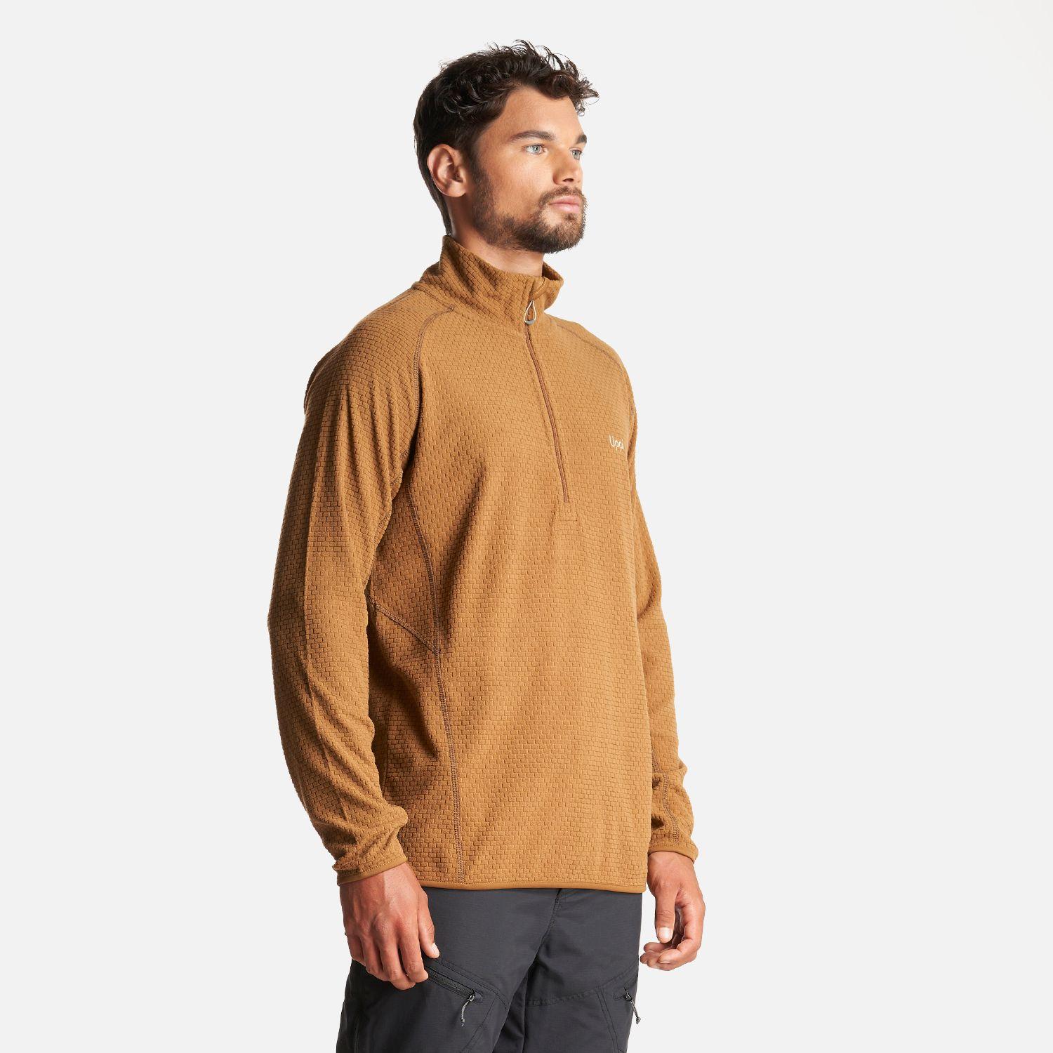 Poleron Hombre Jacaranda Nano-F 1/4 Zip Mostaza Lippi-2