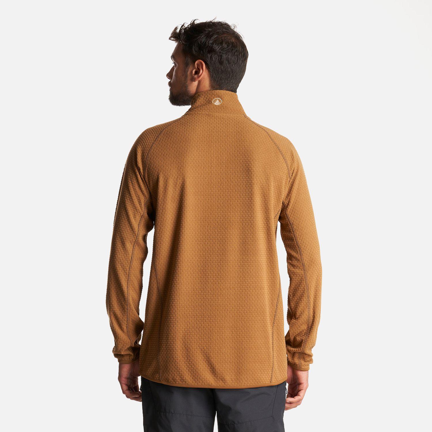 Poleron Hombre Jacaranda Nano-F 1/4 Zip Mostaza Lippi-3