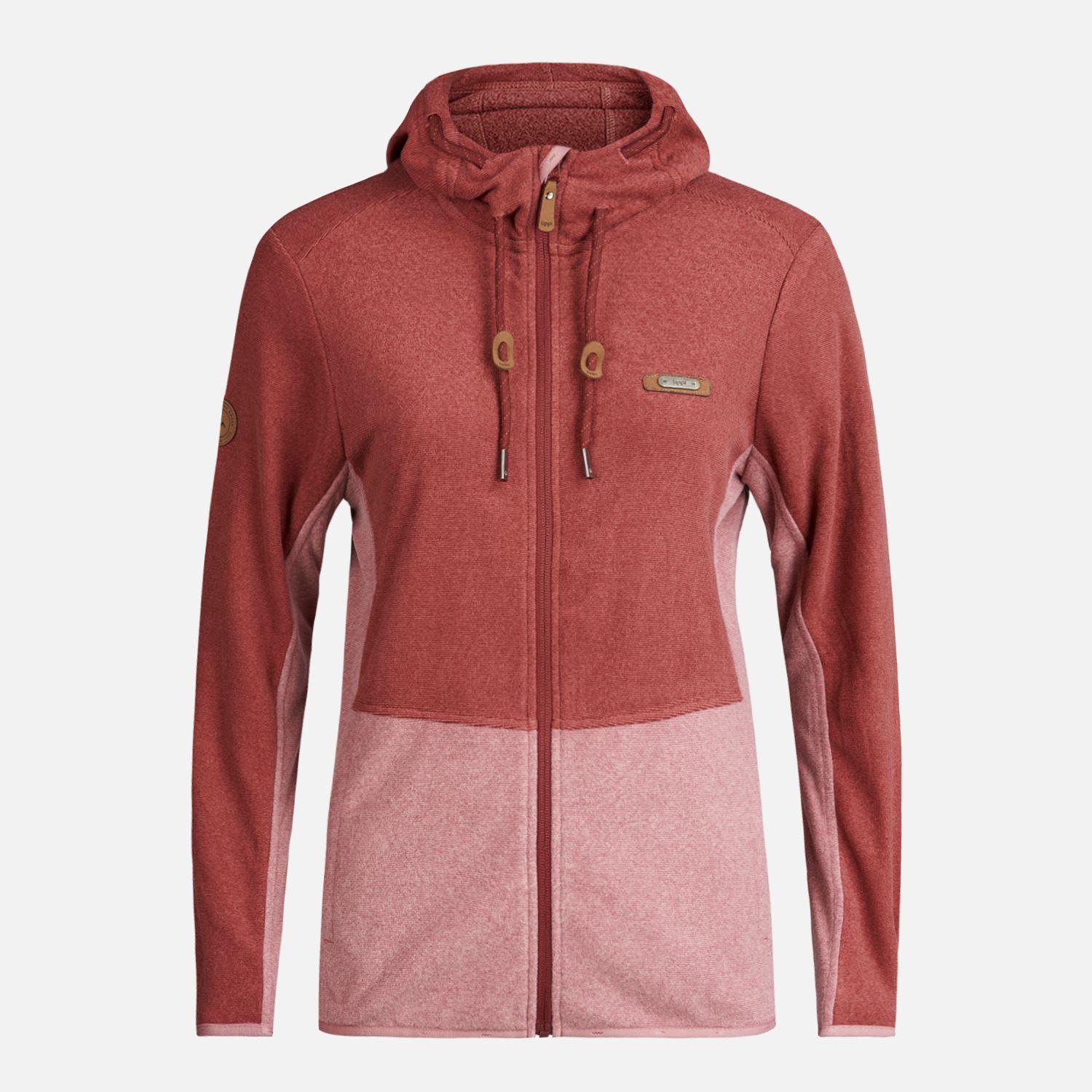 Poleron Mujer Stripes Nano-F Full Zip Hoody Ladrillo Lippi-0