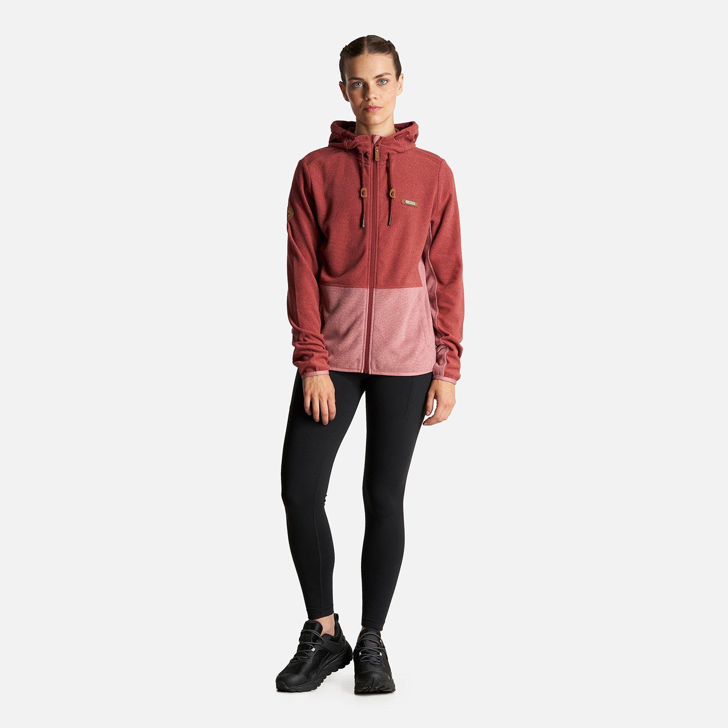 Poleron Mujer Stripes Nano-F Full Zip Hoody Ladrillo Lippi-6