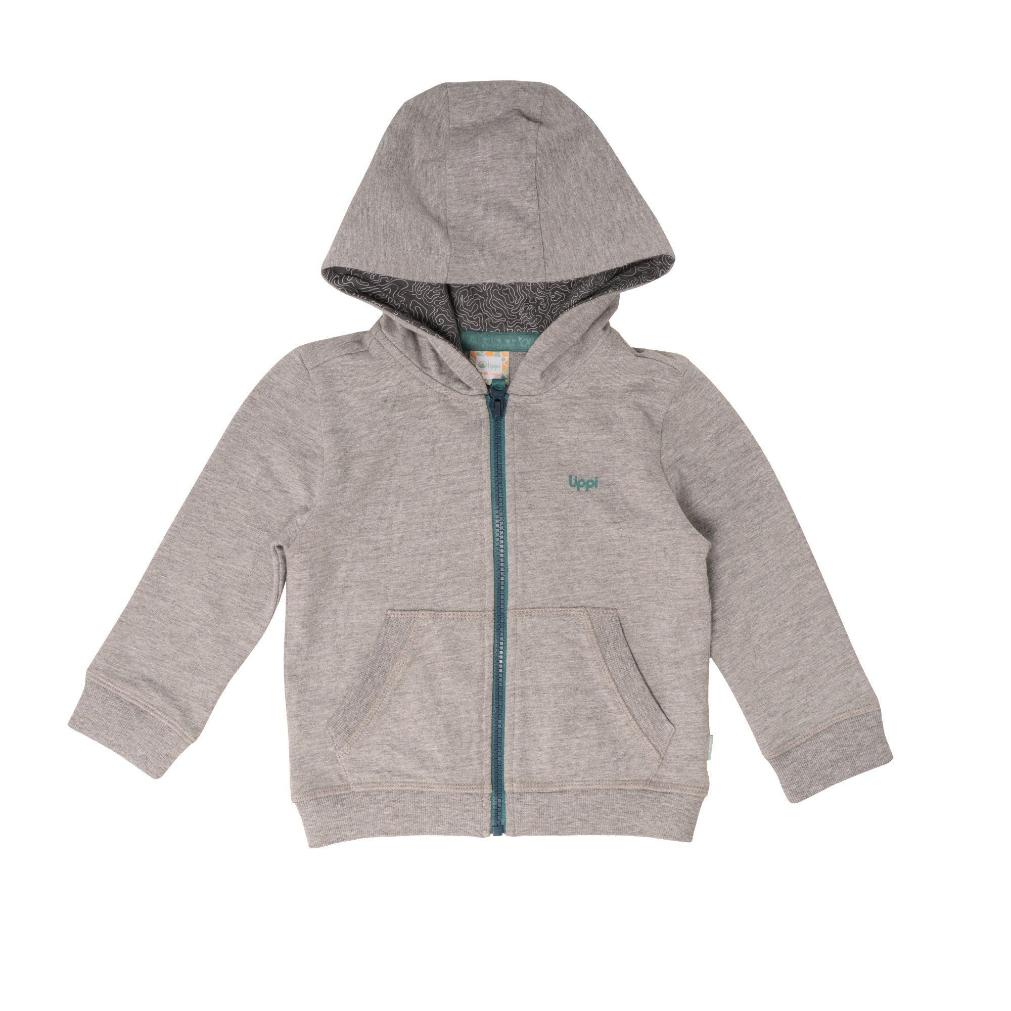 Poleron Baby Boy Delta Sweatshirt Melange Gris Lippi-0