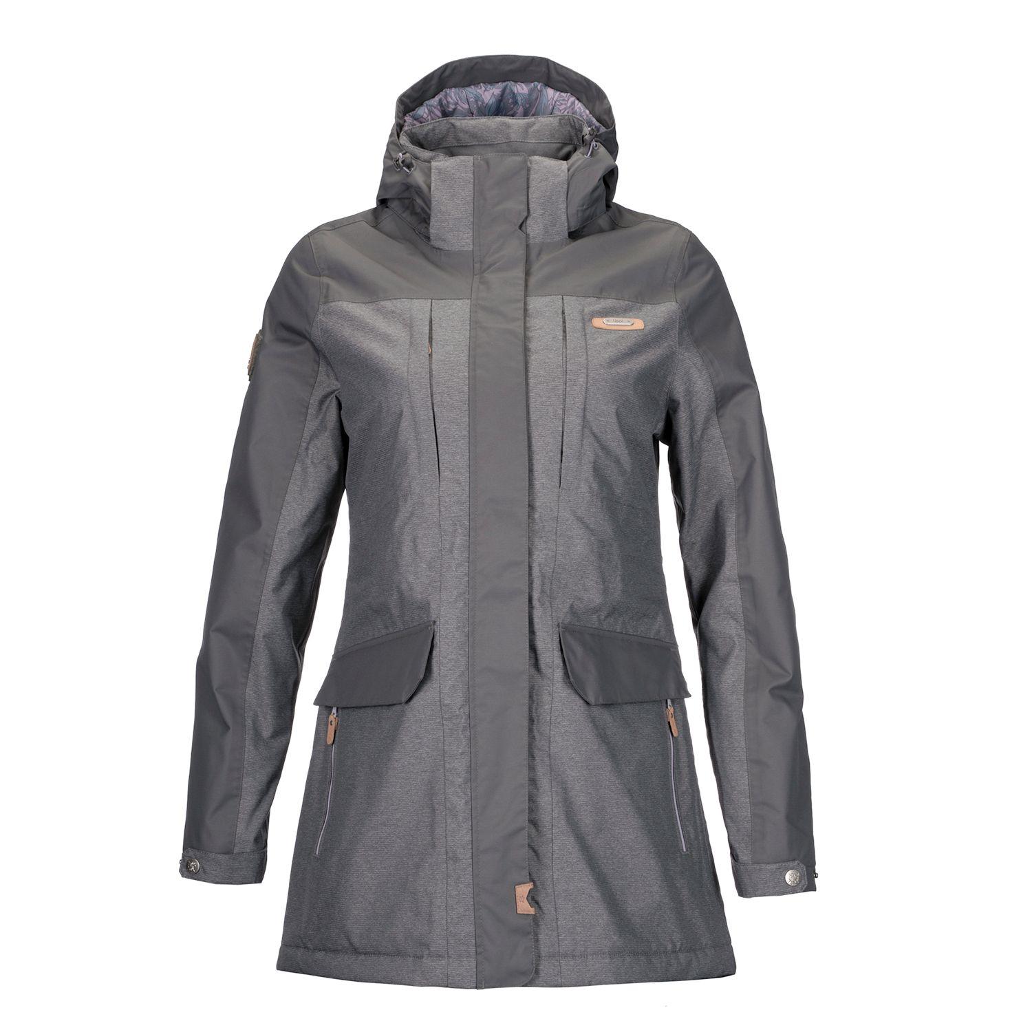Chaqueta Mujer Grove B-Dry Hoody Jacket Melange Grafito Lippi-0