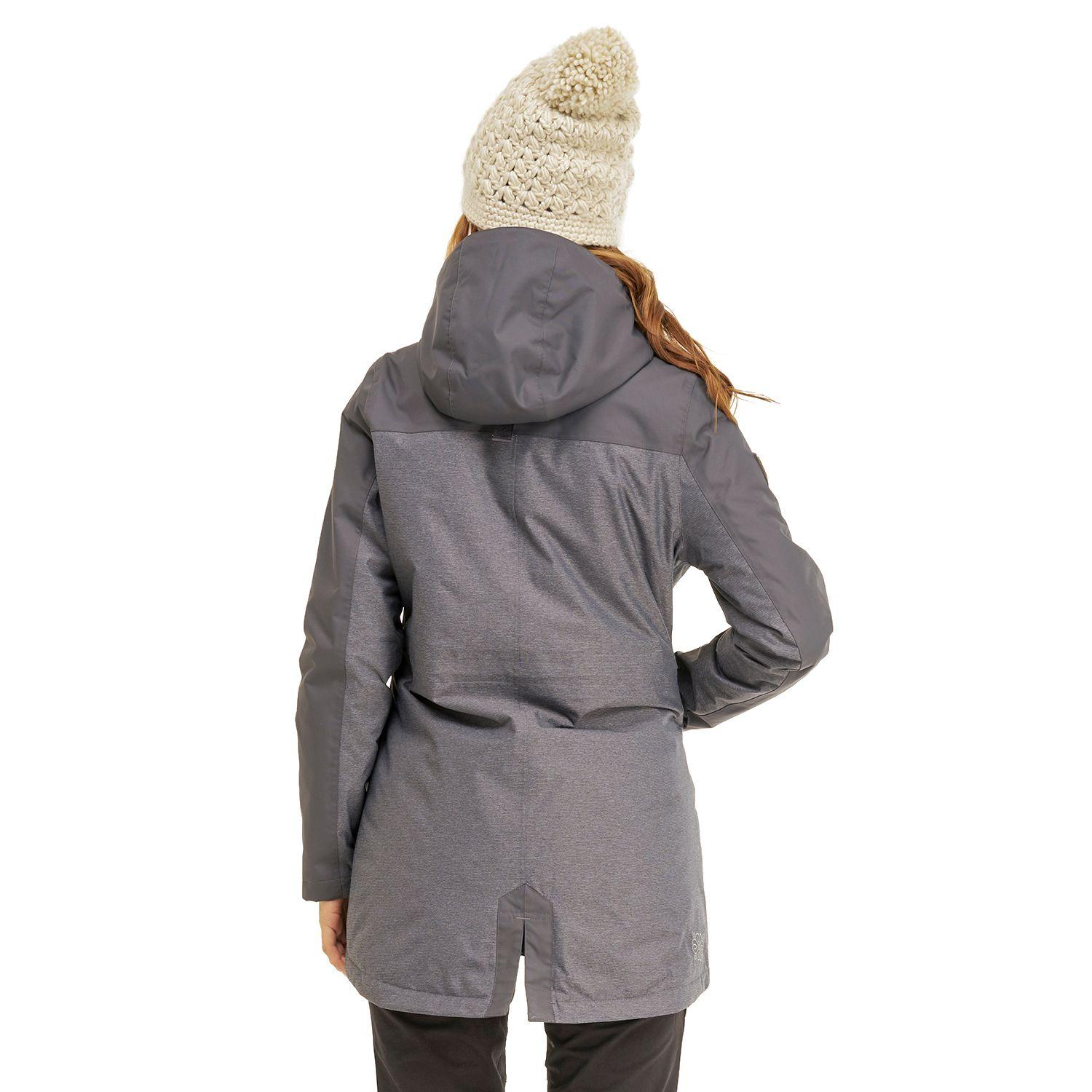 Chaqueta Mujer Grove B-Dry Hoody Jacket Melange Grafito Lippi-3