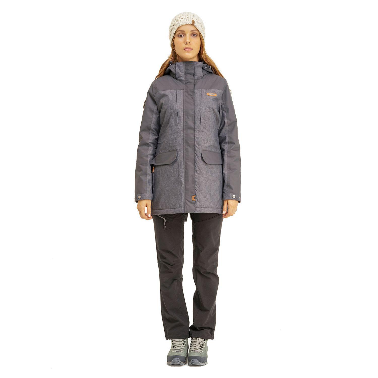 Chaqueta Mujer Grove B-Dry Hoody Jacket Melange Grafito Lippi-8
