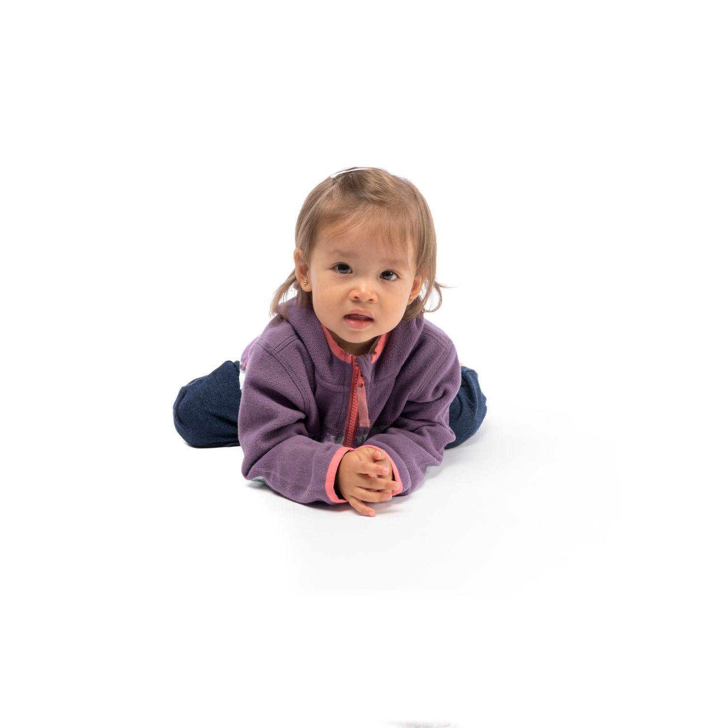 Poleron Baby Girl Poofy Sweatshirt Morado / Print Lippi-3