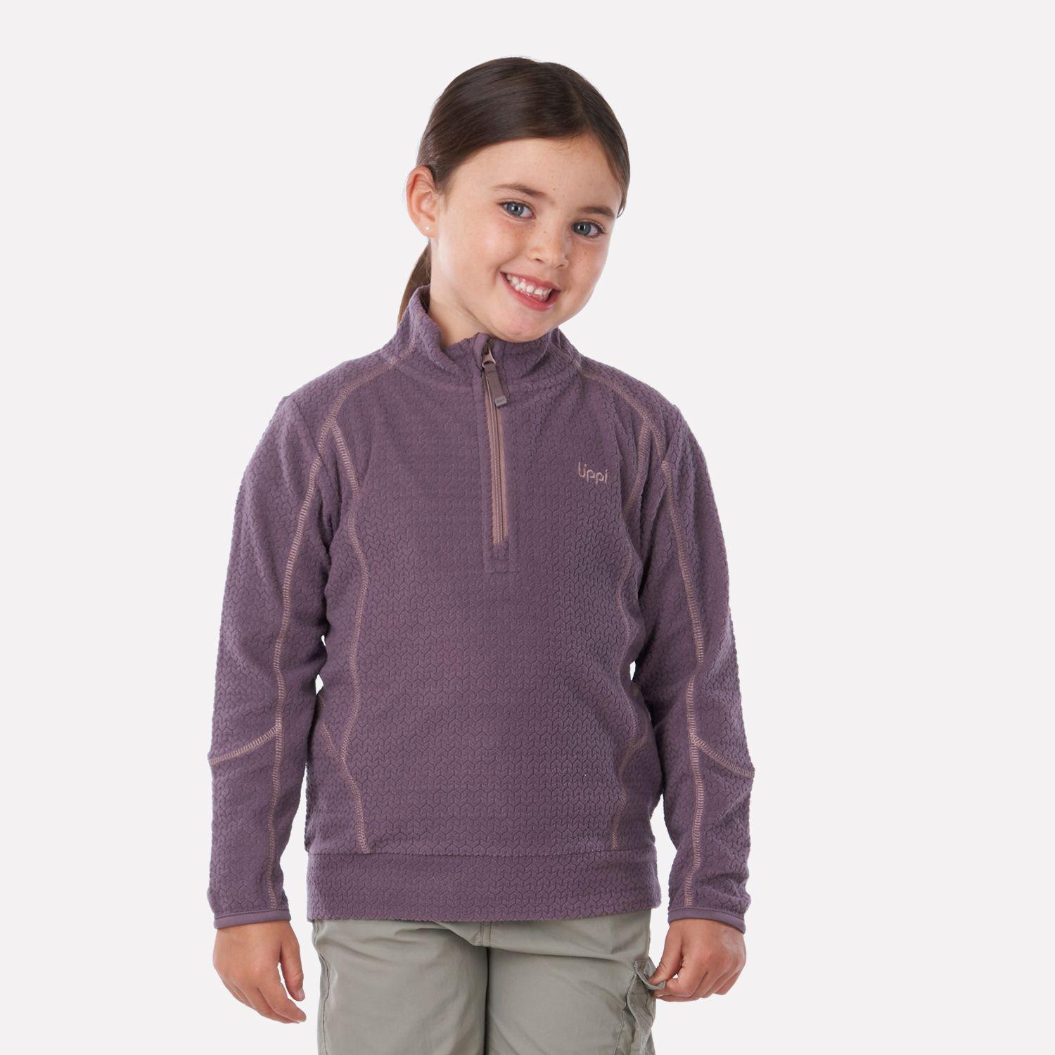 Poleron Niña Saltamontes Nano-F 14 Zip Malva Lippi V23-1