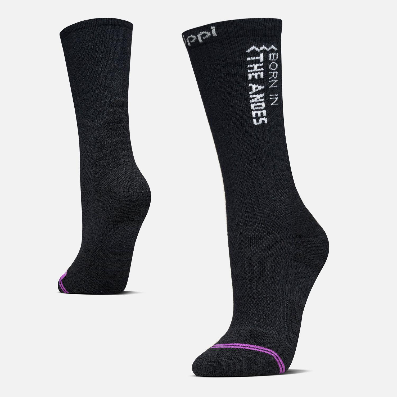 Calcetines Mujer Trekking Light Socks Negro Lippi-0