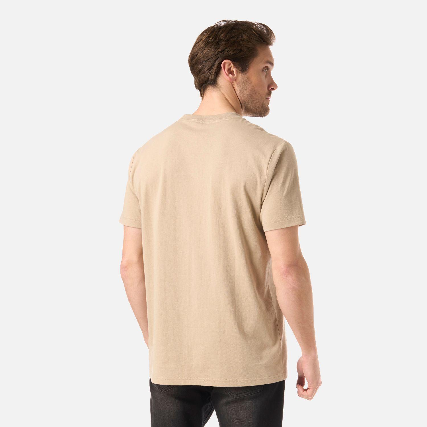 Polera Hombre Logo Lippi Front Print T-Shirt Beige Lippi V26-2