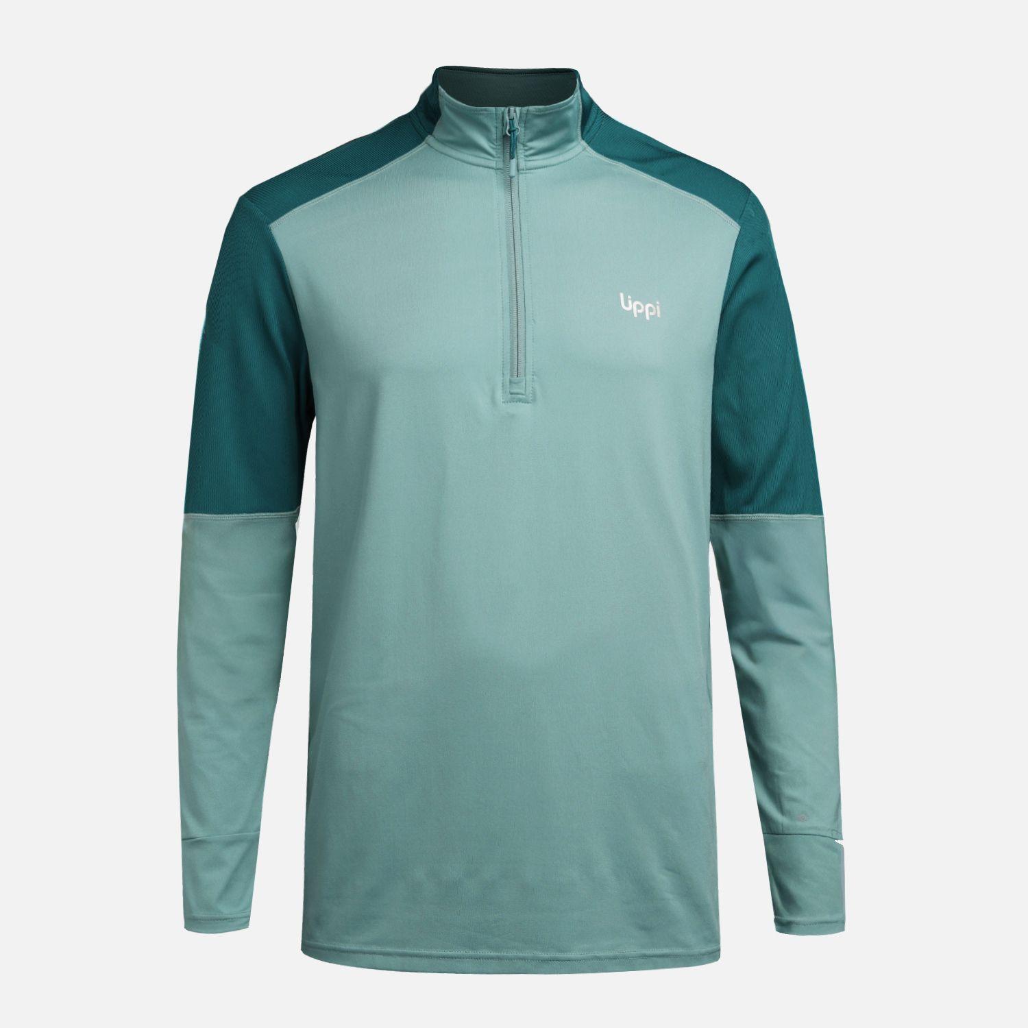 Polerón Hombre Puerto Trucco 1/4 Zip Turquesa Lippi V26-5