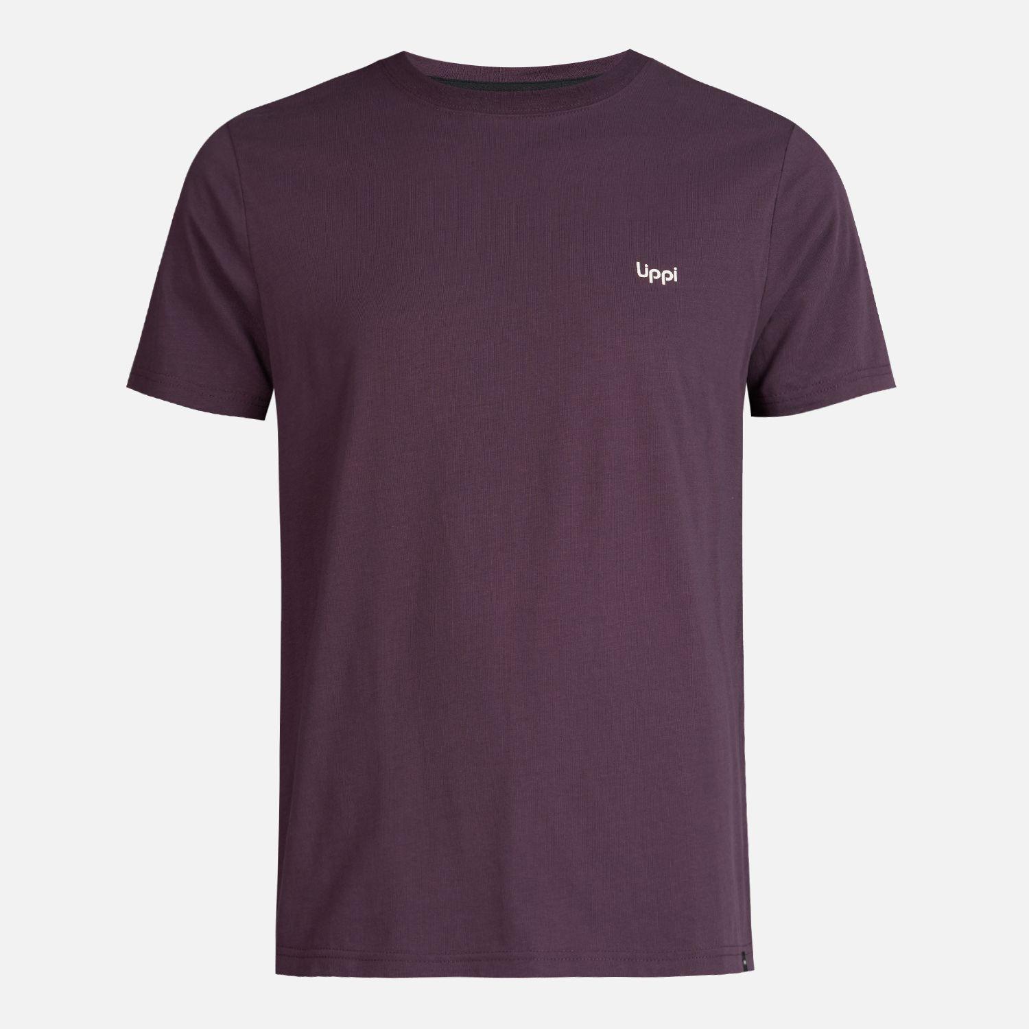 Polera Hombre Ulmo Cotton UV-Stop T-Shirt Burdeo Lippi I23-0