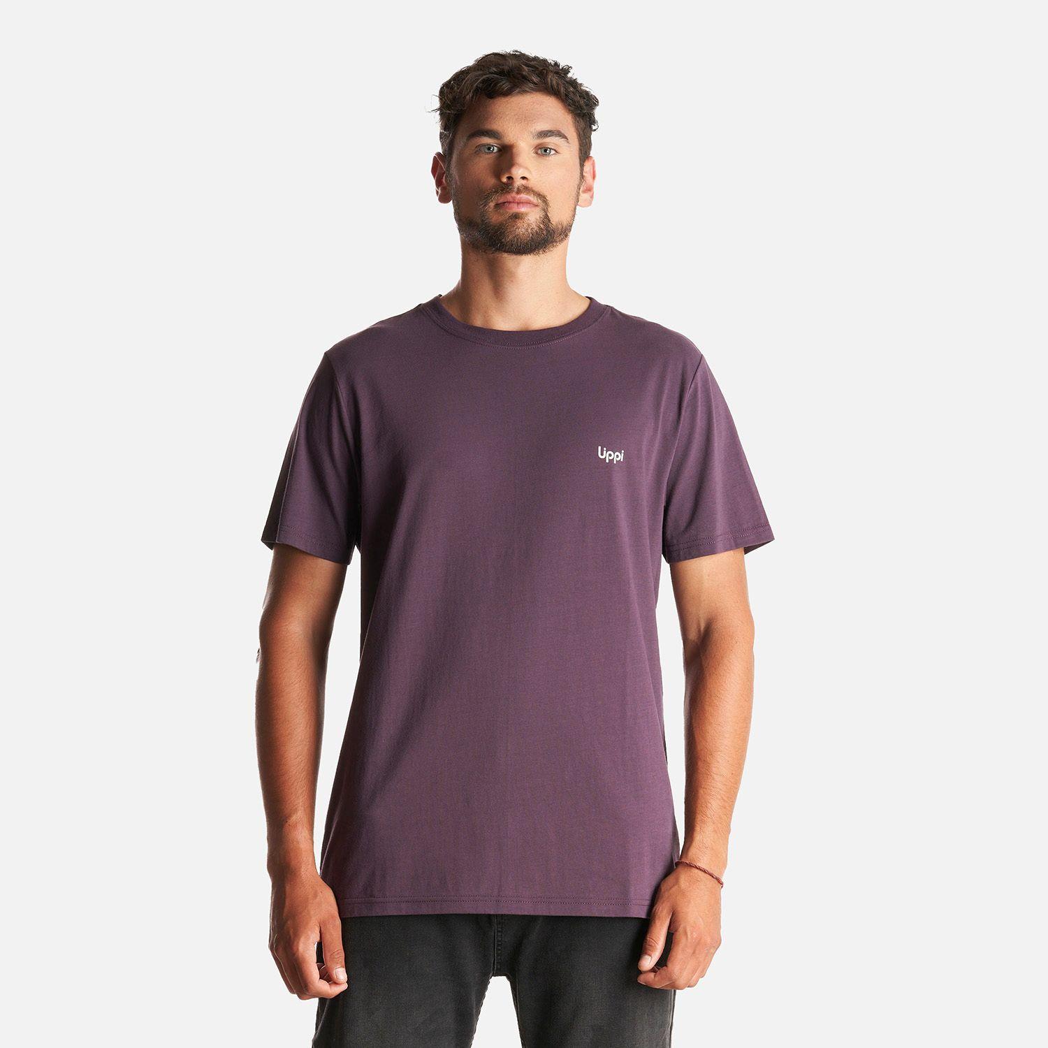 Polera Hombre Ulmo Cotton UV-Stop T-Shirt Burdeo Lippi I23-1
