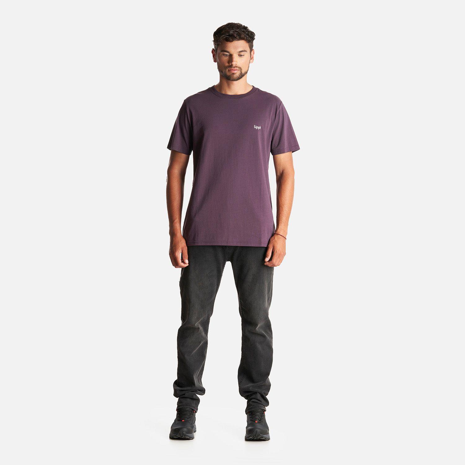 Polera Hombre Ulmo Cotton UV-Stop T-Shirt Burdeo Lippi I23-5