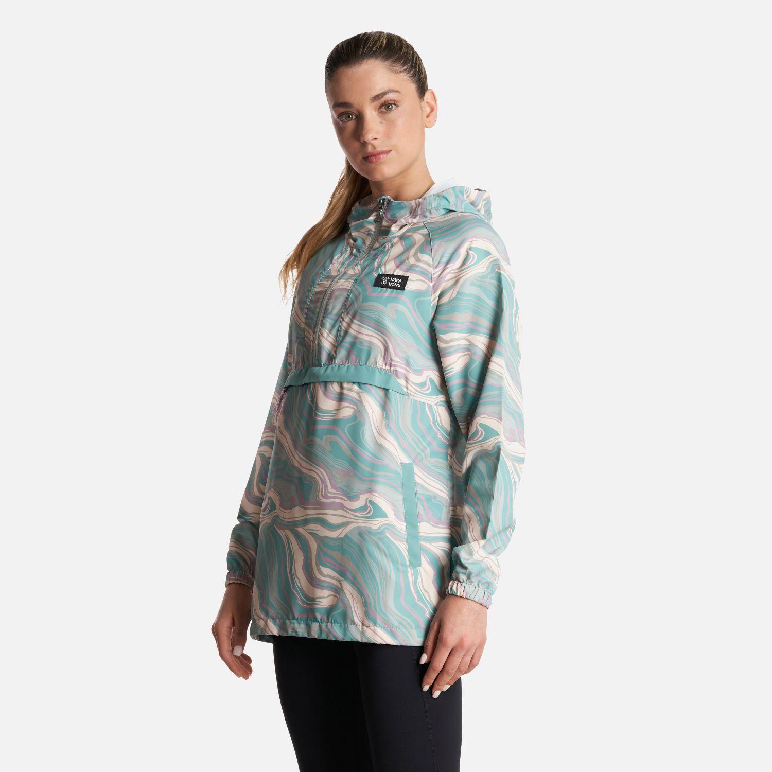 Chaqueta Mujer Aperrao 14 zip Print Jade Haka Honu-2