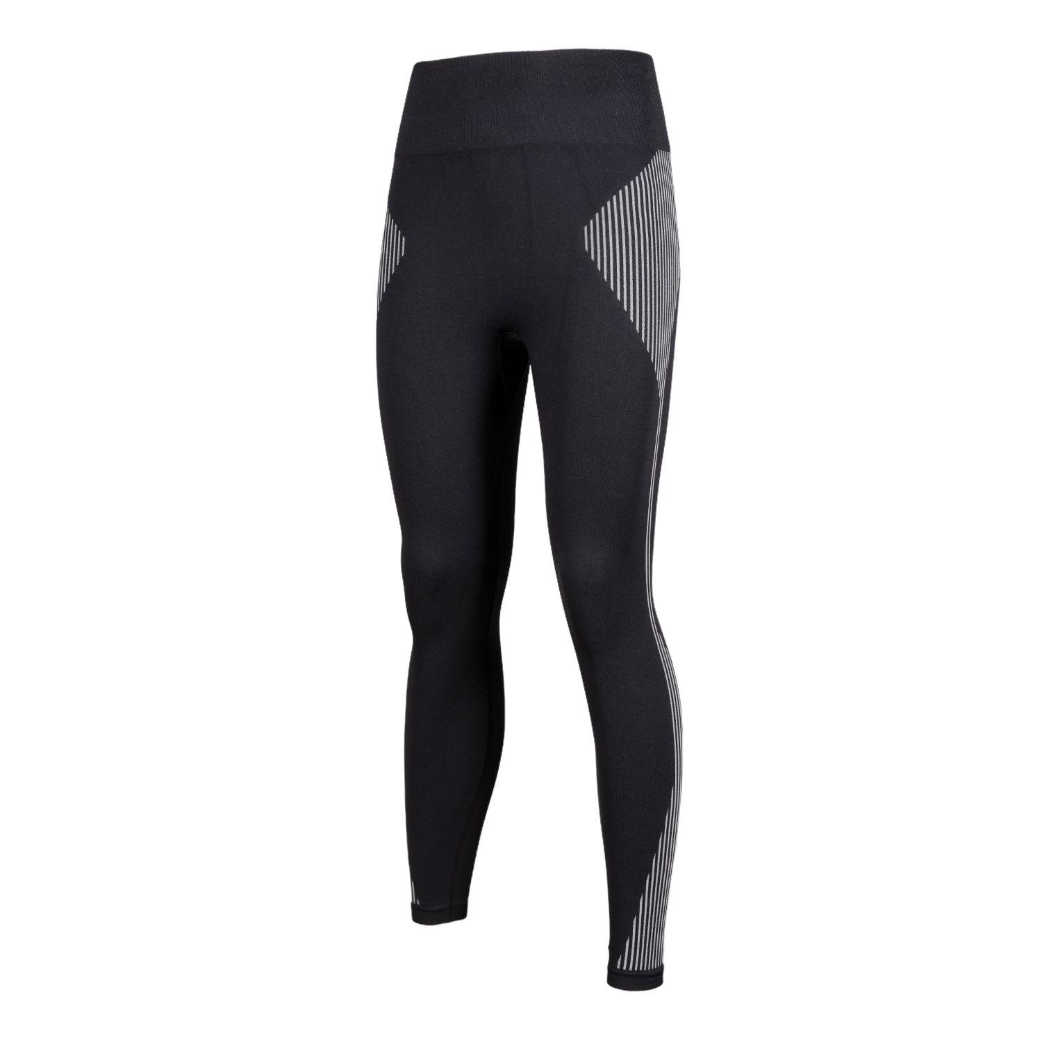 Calza Mujer In-Motion Seamless Leggings Negro Blanco Lippi-0