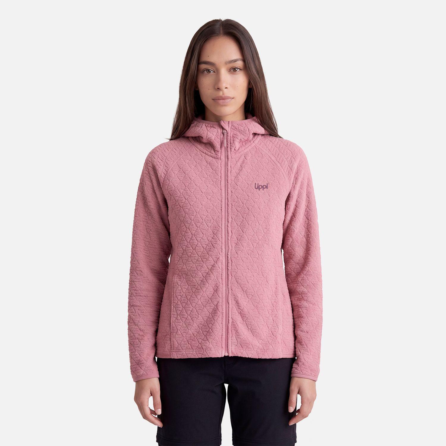 Polerón Mujer Jacaranda Nano-F Full Zip Hoody Rosa Oscuro Lippi V27-0