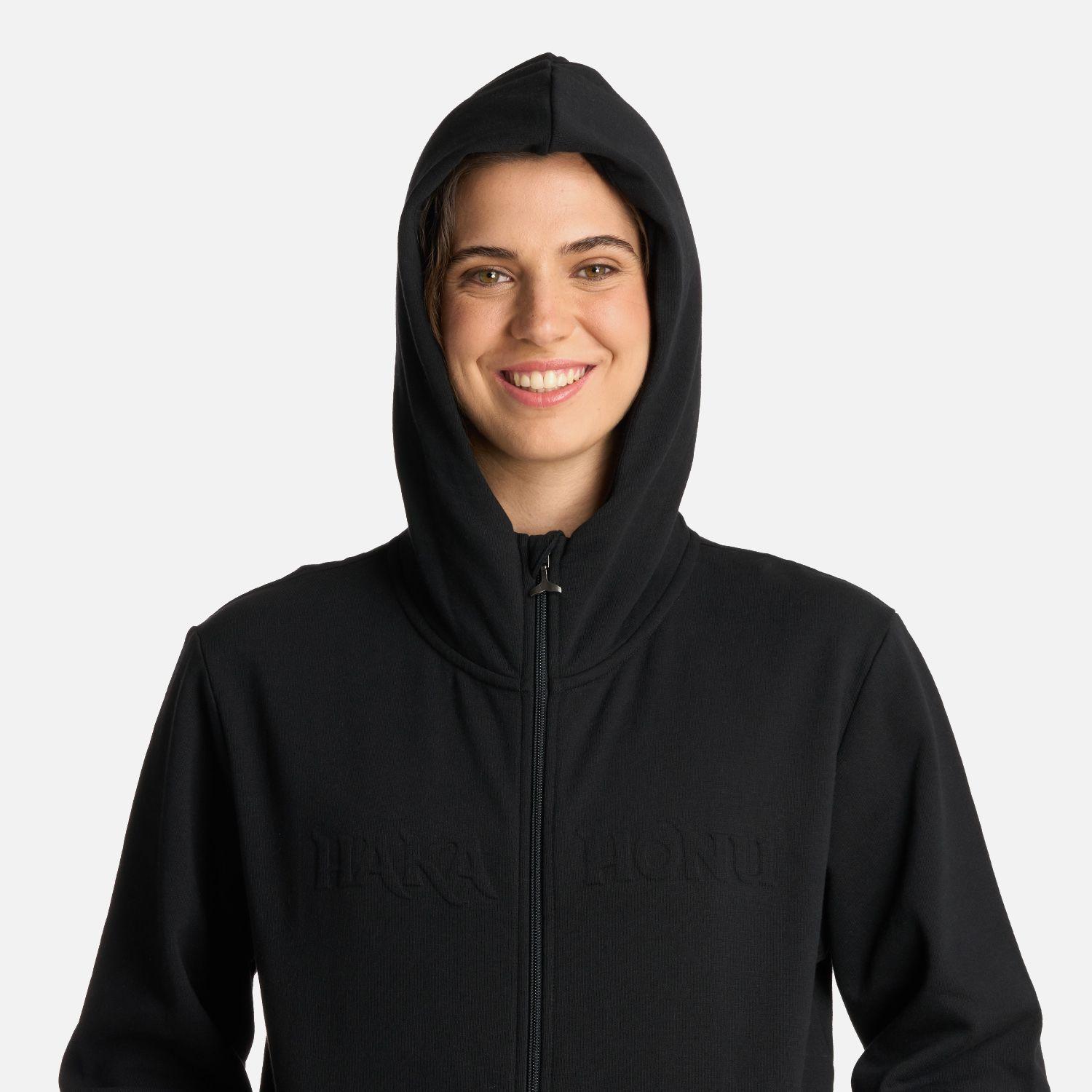 Polerón Mujer Motomami Full Zip Negro Haka Honu I25-3