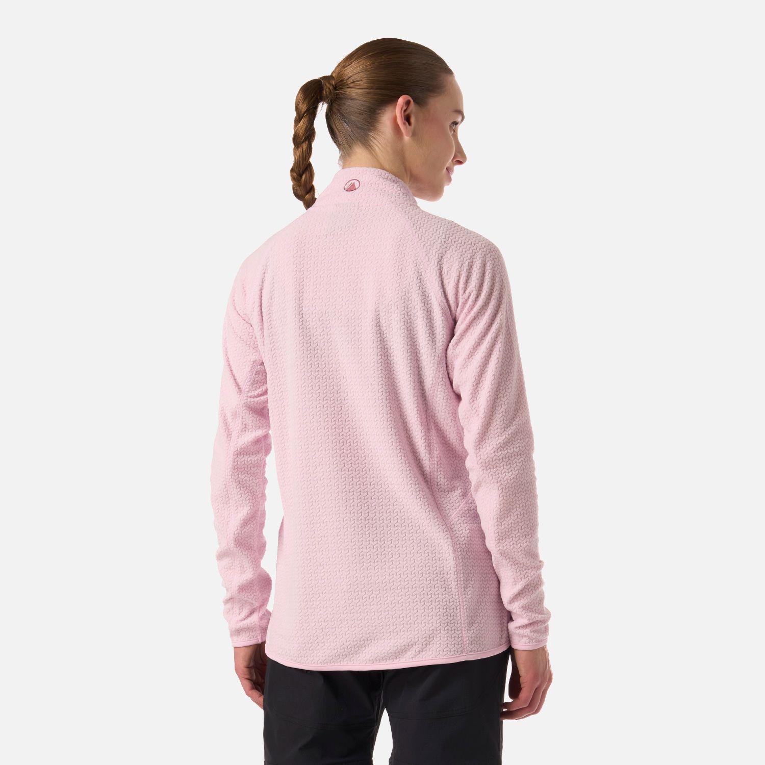 Polerón Mujer Jacaranda Nano-F 1/4 Zip Rosa Claro Lippi V26-2
