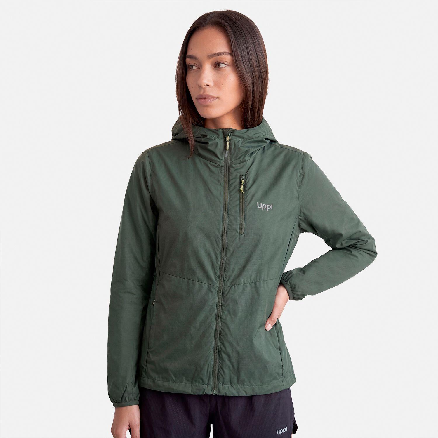 Chaqueta Mujer Nightfall SL Windbreaker Hoody Jacket Verde Militar Lippi V27-0