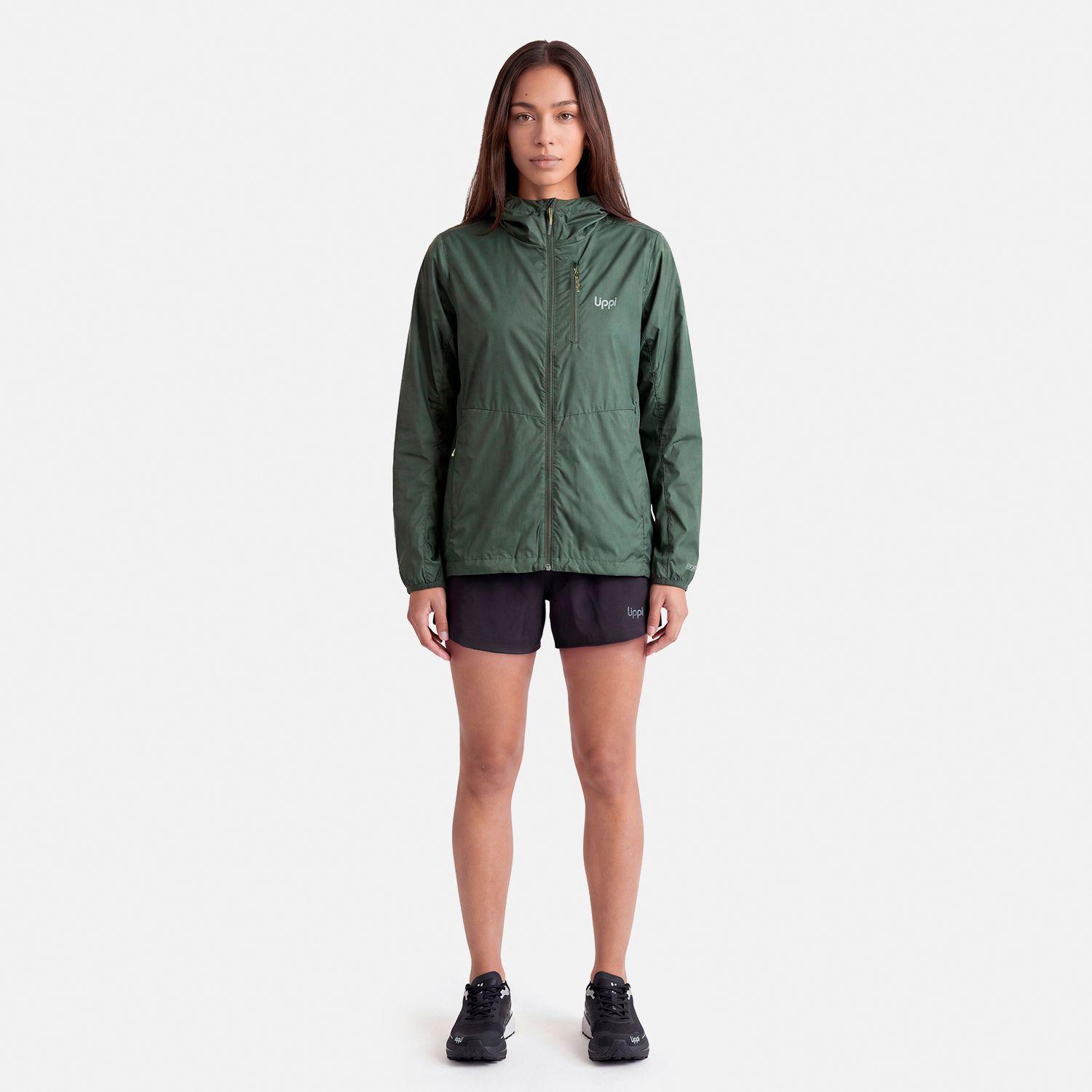 Chaqueta Mujer Nightfall SL Windbreaker Hoody Jacket Verde Militar Lippi V27-3