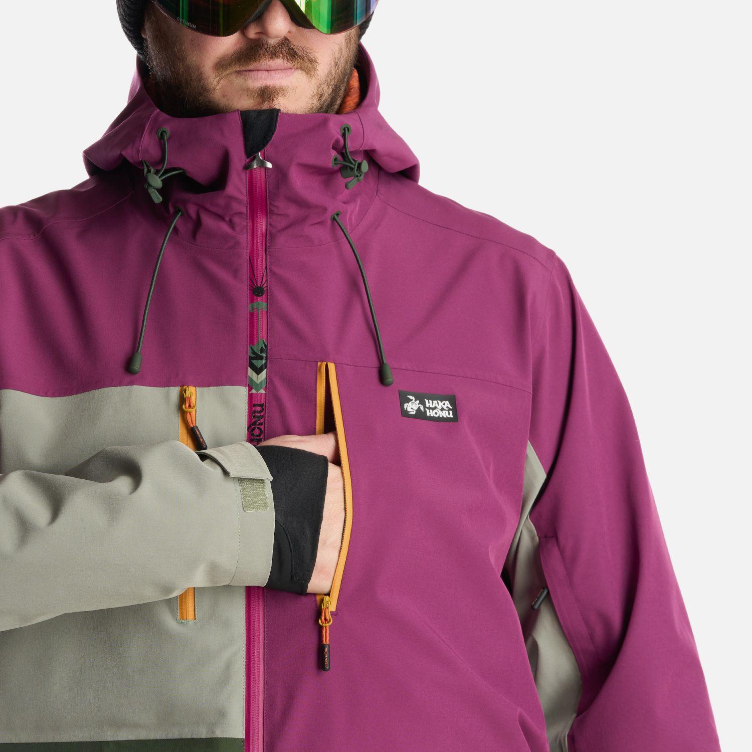 Chaqueta Hombre Viento Blanco Morado Haka Honu-6