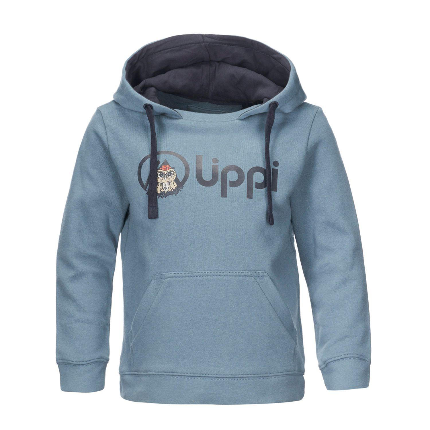 Poleron Niño Insigne Hoody Sweatshirt Azul Grisaceo Lippi-0