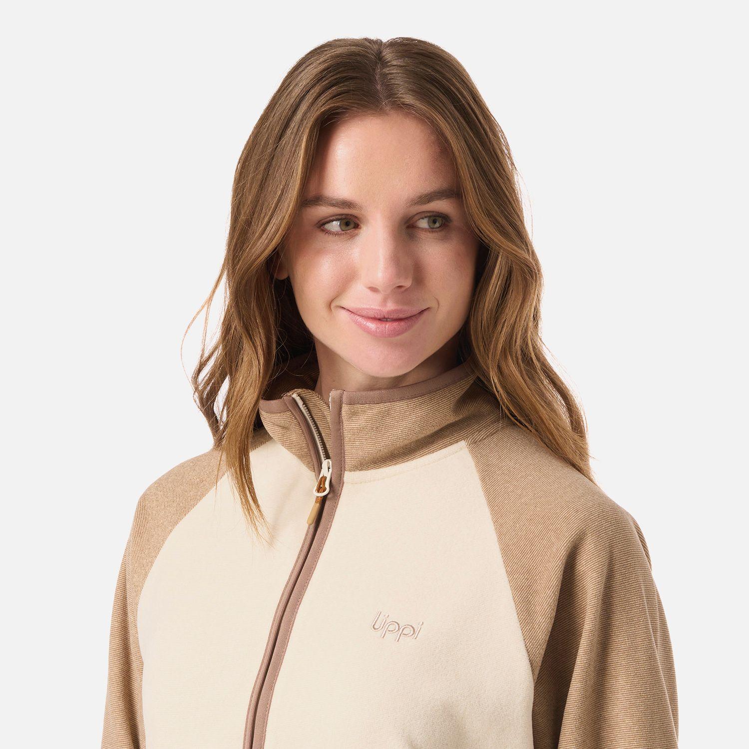 Polar Mujer Fireplace 1/4 Zip Sweatshirt Crema Lippi V26-3