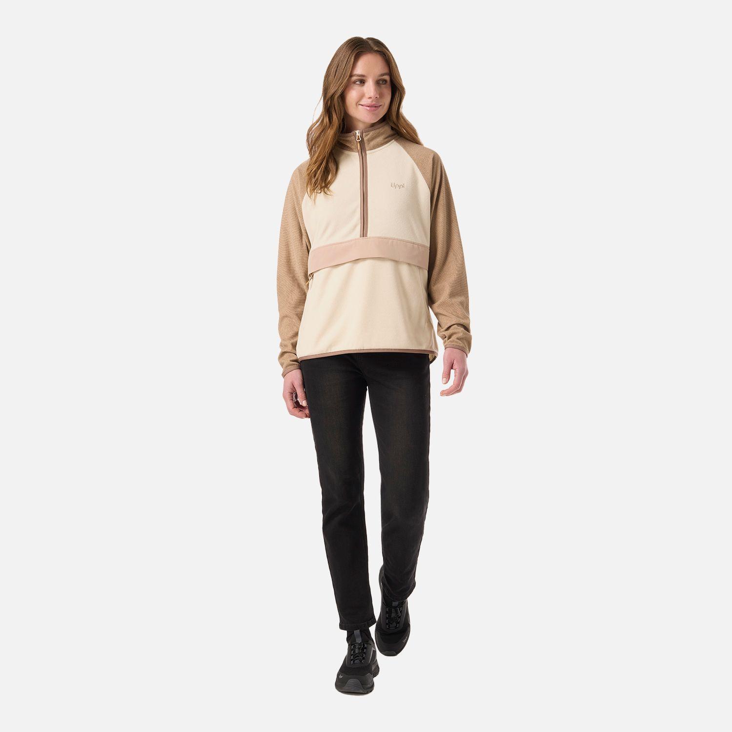 Polar Mujer Fireplace 1/4 Zip Sweatshirt Crema Lippi V26-5