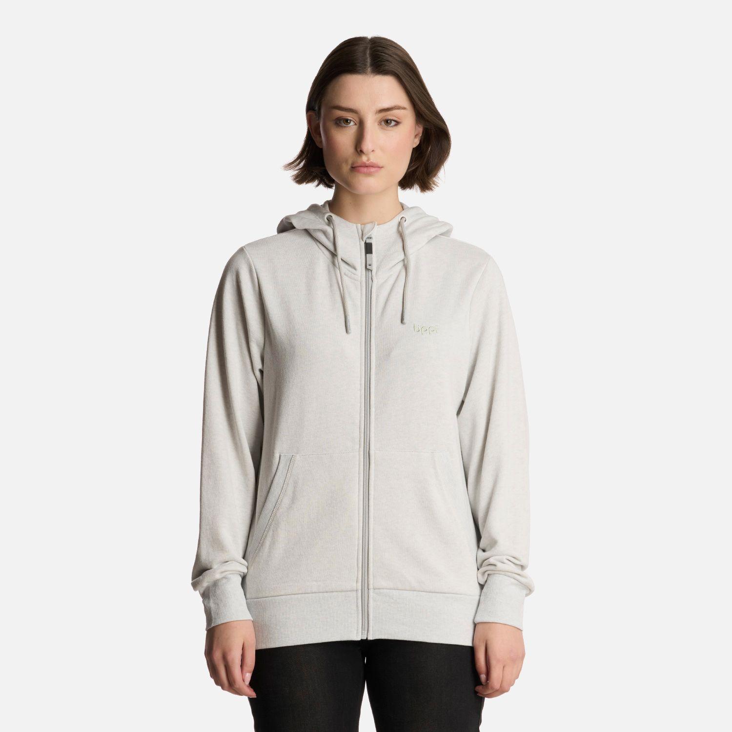 Polerón Mujer Ulmo Full Zip Hoody Sweatshirt Gris Lippi-0