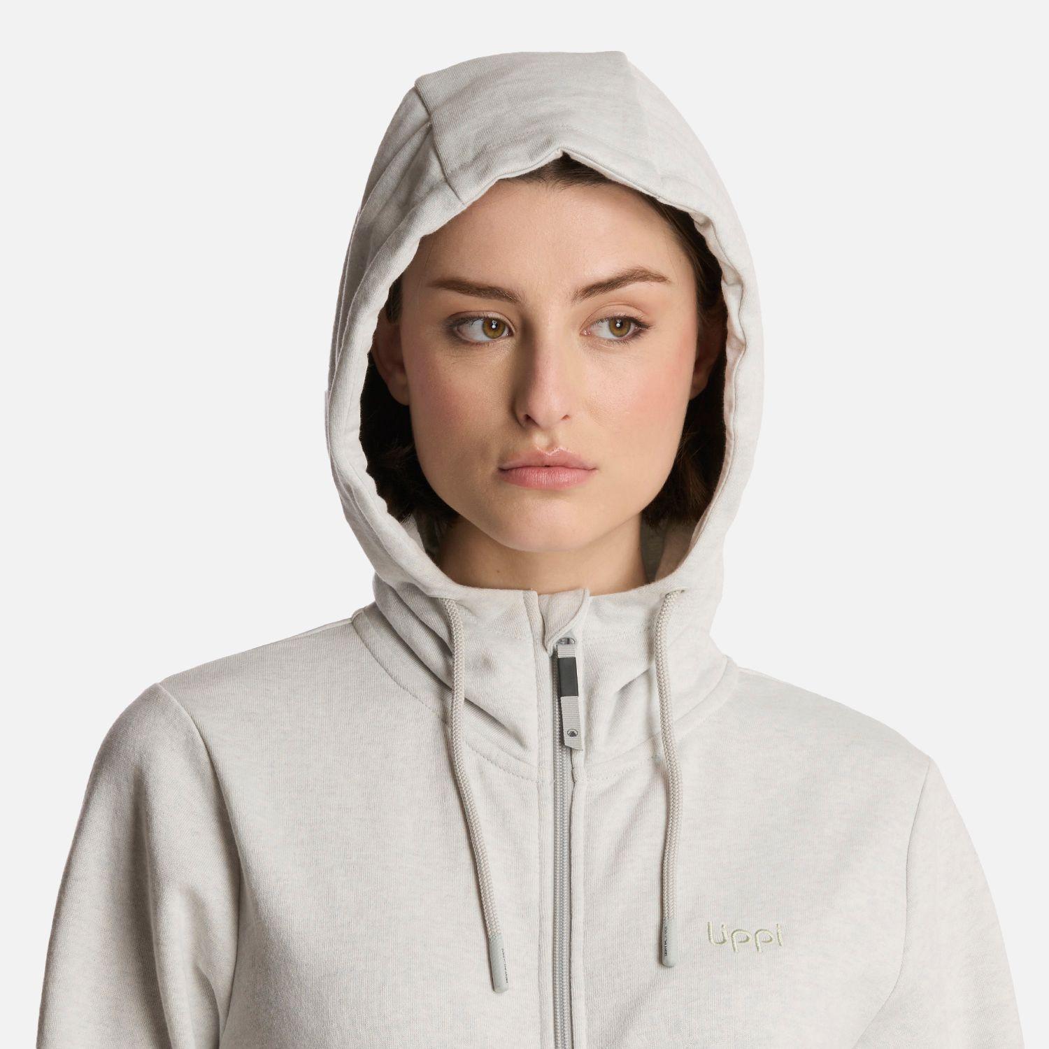 Polerón Mujer Ulmo Full Zip Hoody Sweatshirt Gris Lippi-3