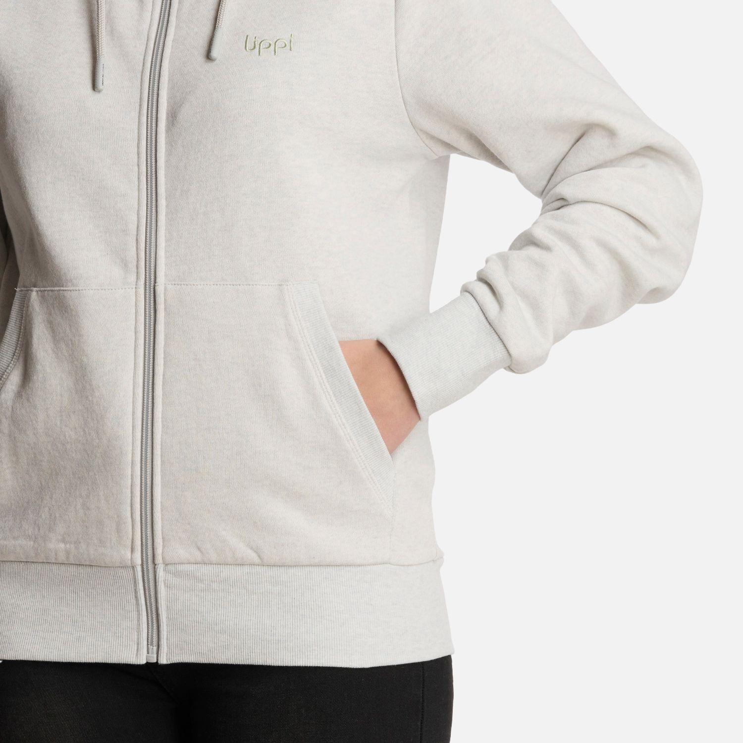 Polerón Mujer Ulmo Full Zip Hoody Sweatshirt Gris Lippi-4