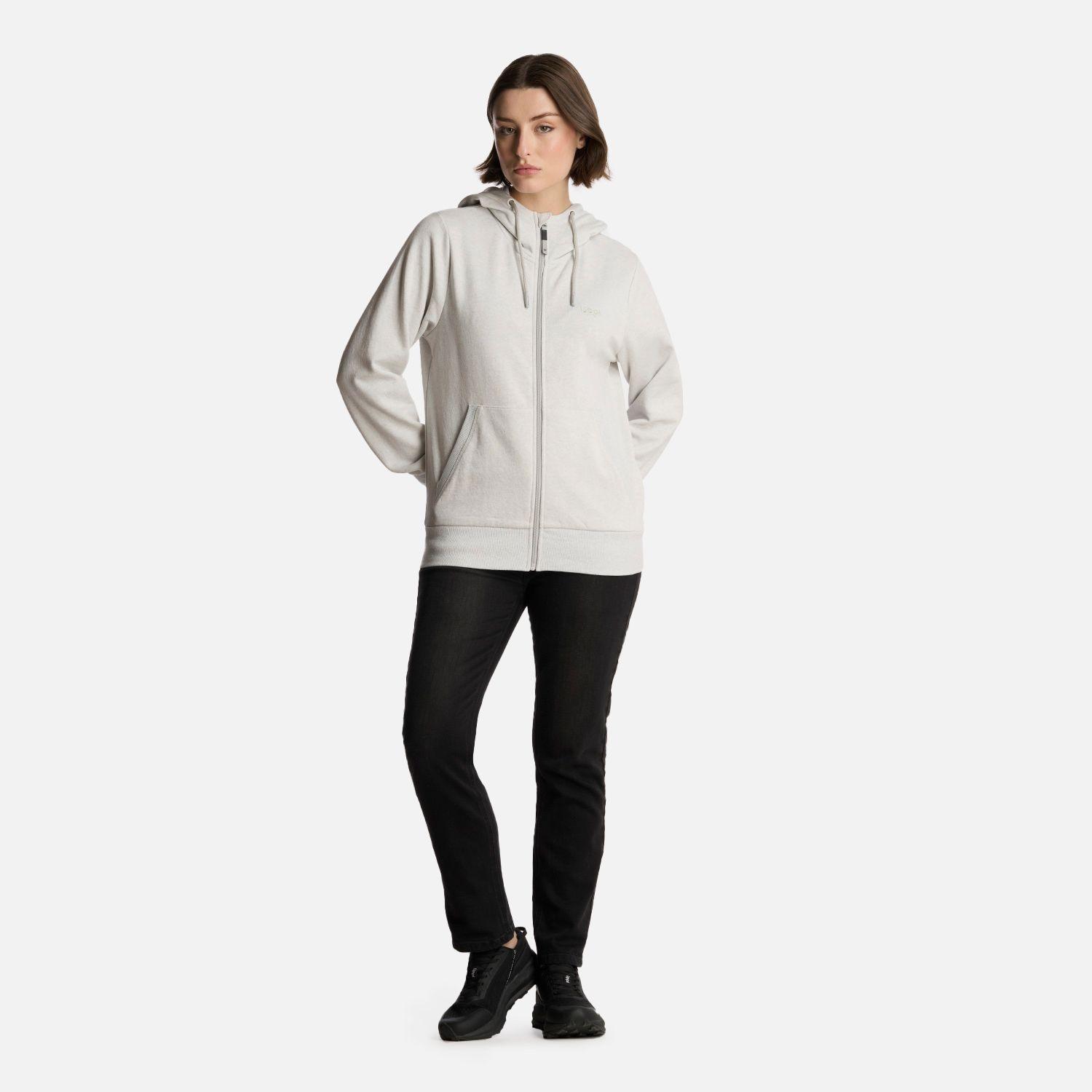 Polerón Mujer Ulmo Full Zip Hoody Sweatshirt Gris Lippi-5