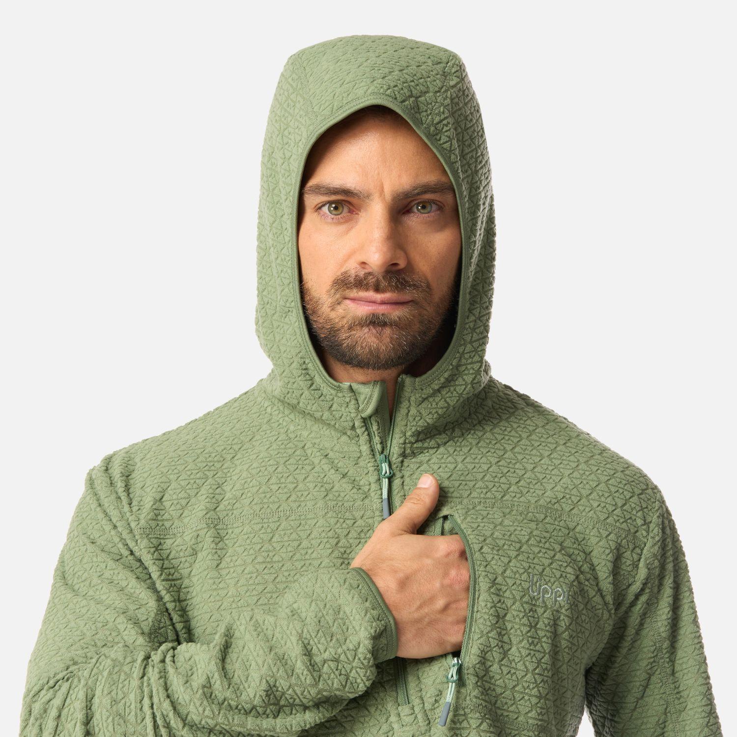 Polerón Hombre Jacaranda Nano-F 1/4 Zip Hoody Jade Oscuro Lippi-3