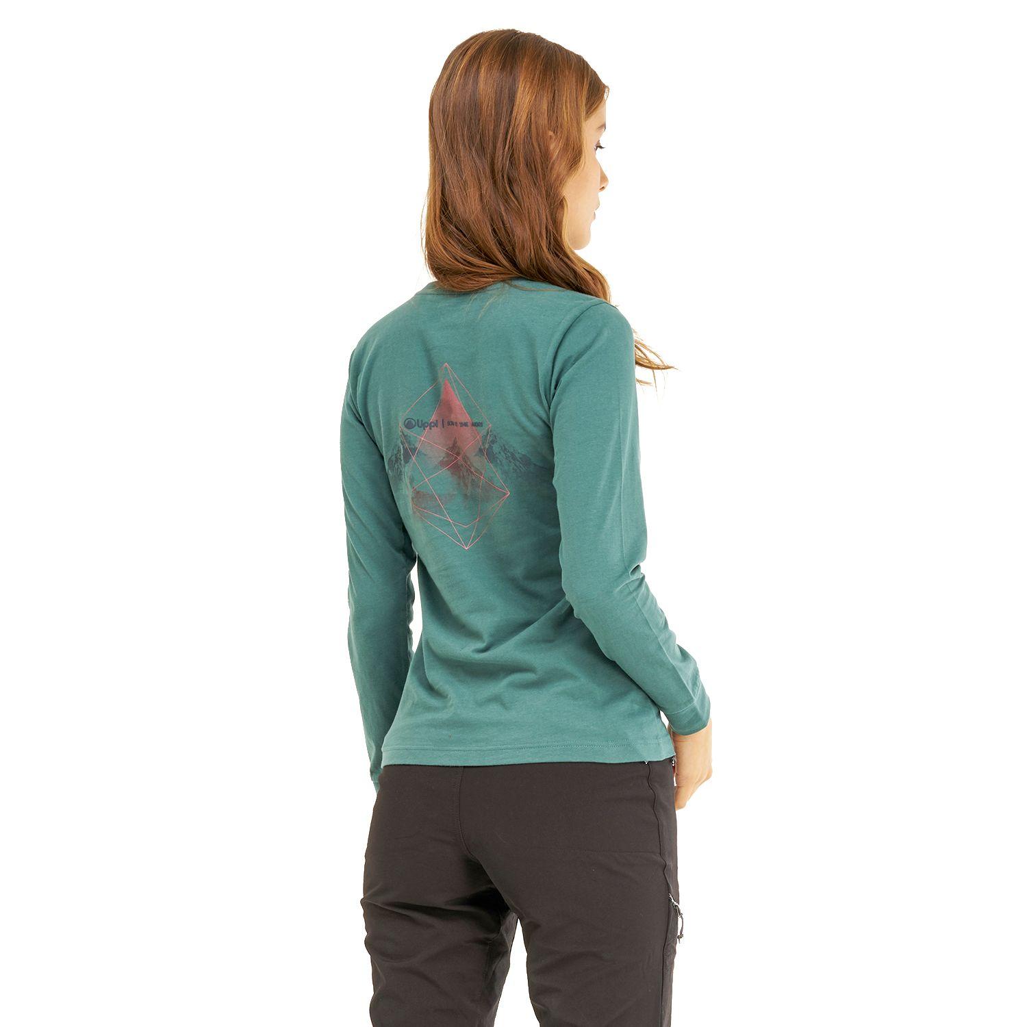 Polera Mujer Core Long Sleeve T-Shirt Turquesa Oscuro Lippi-2