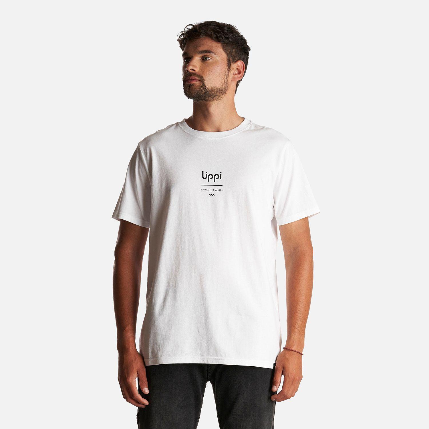 Polera Hombre Lippi Born at the Andes T-Shirt Blanco Lippi-1