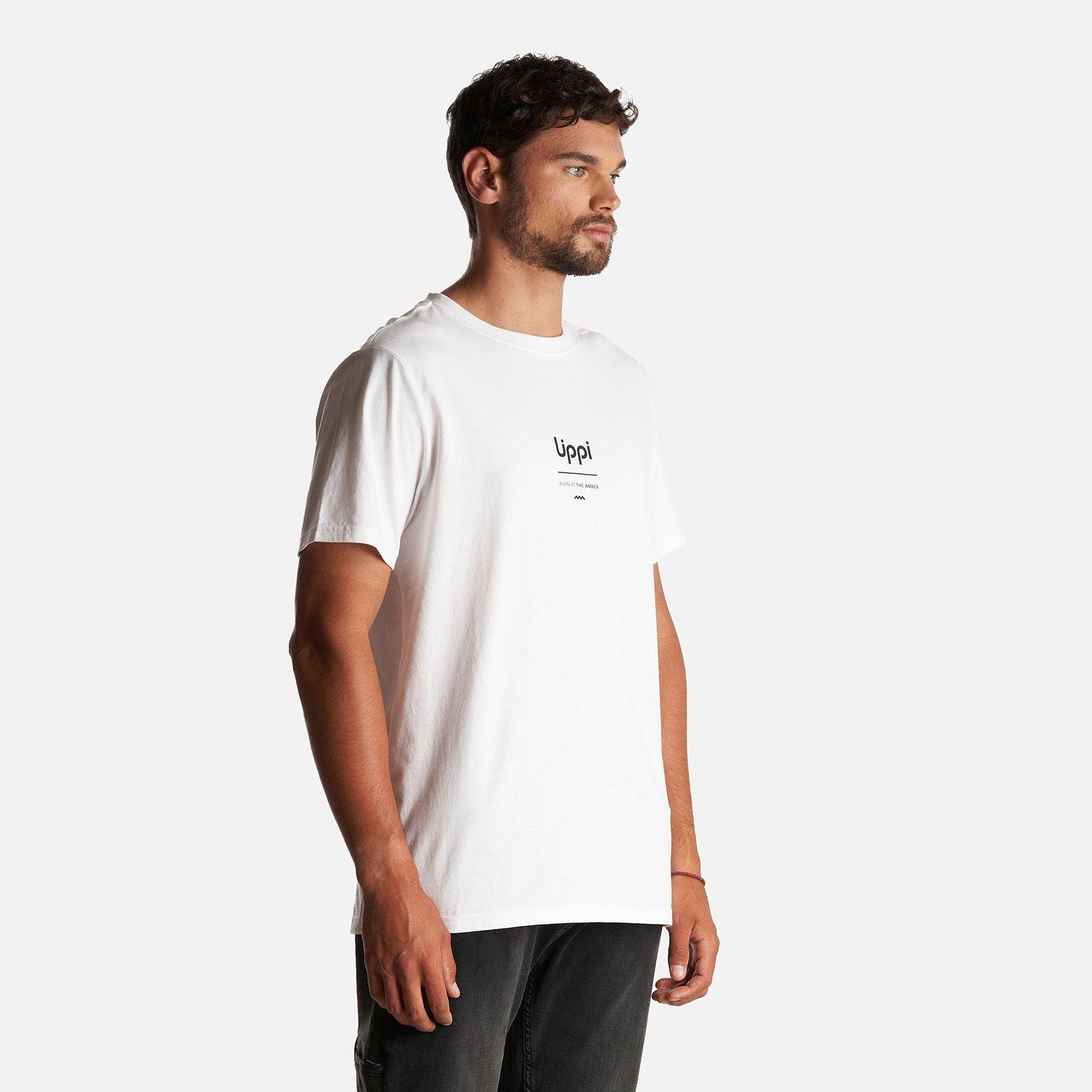 Polera Hombre Lippi Born at the Andes T-Shirt Blanco Lippi-2
