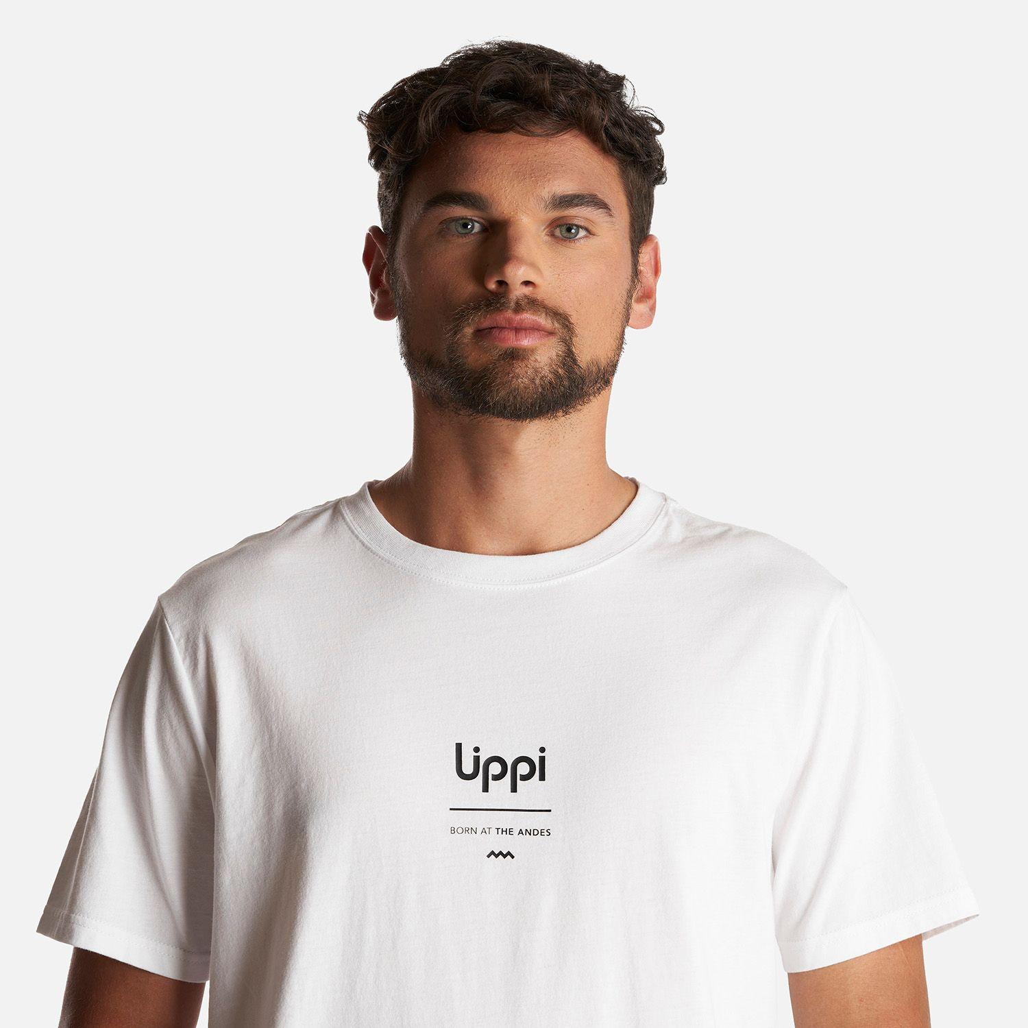 Polera Hombre Lippi Born at the Andes T-Shirt Blanco Lippi-4