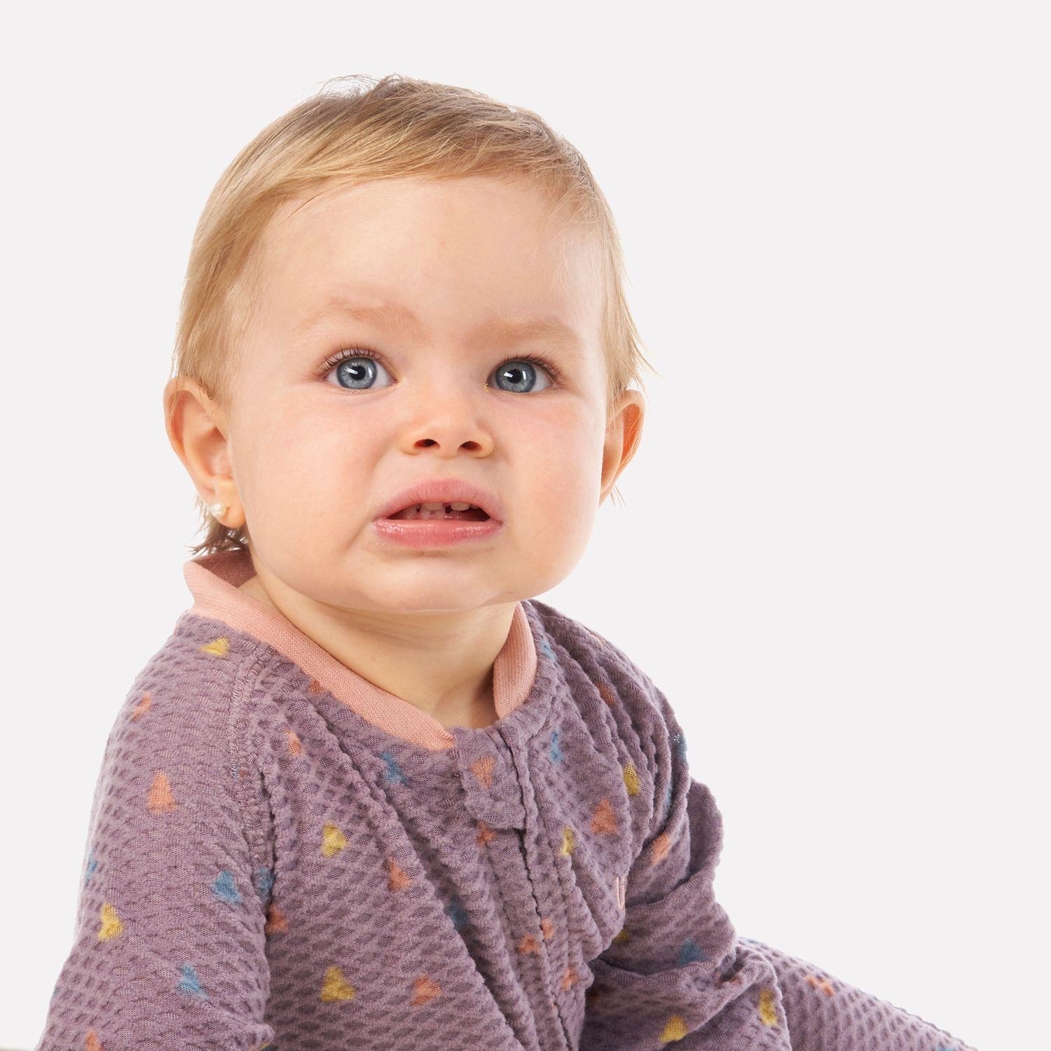 Enterito Baby Girl Saltamontes Nano-F Full Zip Onesie Print Malva Lippi-3